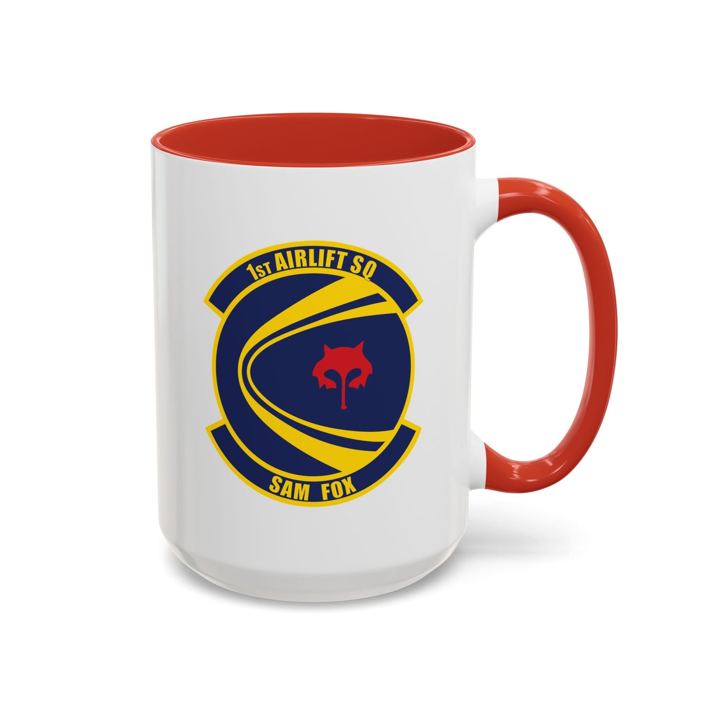Accent Coffee Mug (11oz & 15oz) - USAF - 1st Airlift Squadron wo txt X 300