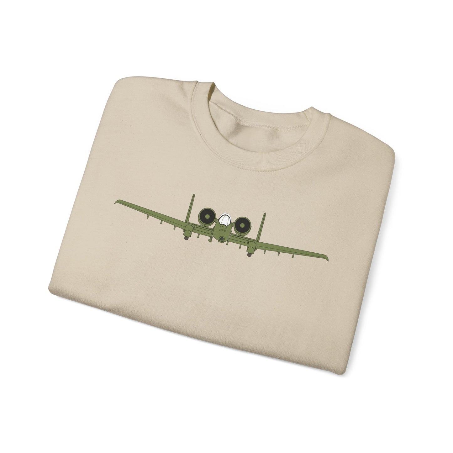 Crewneck Sweatshirt - Aircraft - USAF - A-10 Thunderbolt II - Front X 300