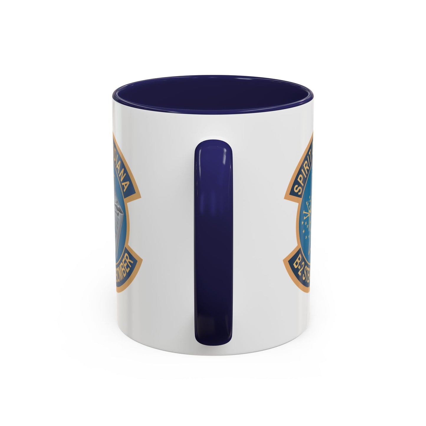 Accent Coffee Mug (11oz & 15oz) - USAF - B2 - Spirit of Indiana - Stealth Bomber wo txt X 300
