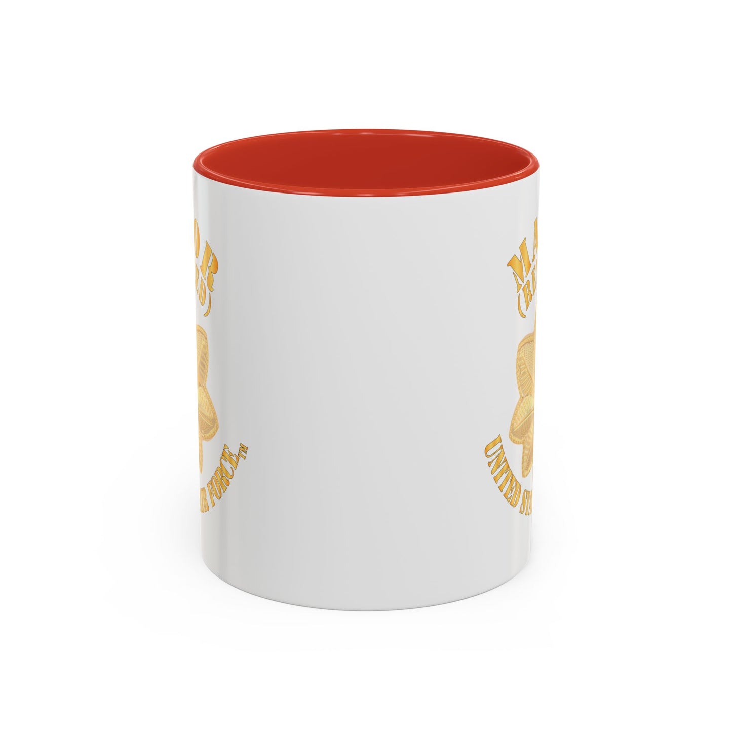 Accent Coffee Mug (11oz & 15oz) - USAF - Major - Retired X 300