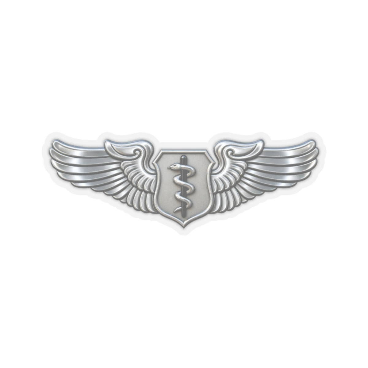 Kiss-Cut Stickers - USAF - Flight Surgeon Badge wo txt - 3D - Enhanced