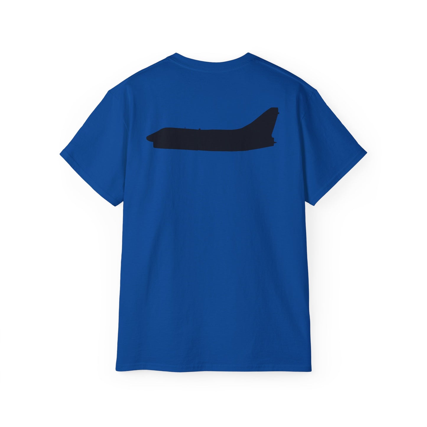 Unisex Ultra Cotton Tee - Aircraft - Navy - A-7B Corsair II - Side - Silhouette X 300