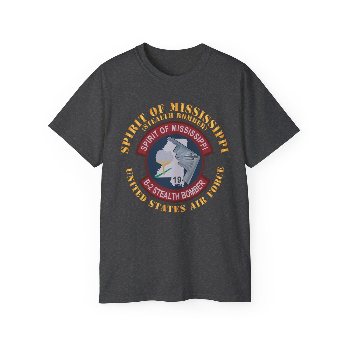 Unisex Ultra Cotton Tee - USAF - B2 - Spirit of Mississippi - Stealth Bomber X 300