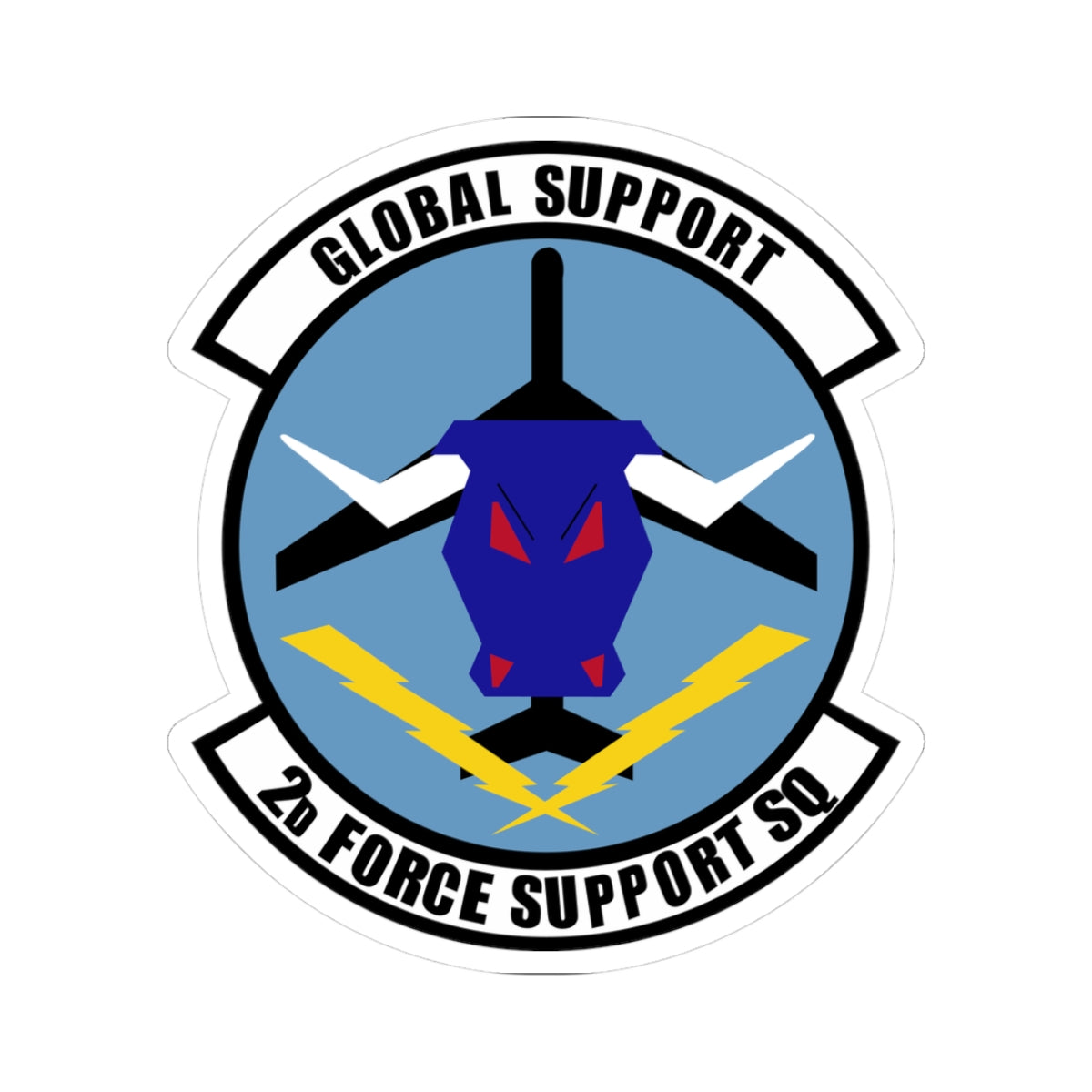 Kiss-Cut Stickers - USAF - 2d  Force Support Squadron wo txt