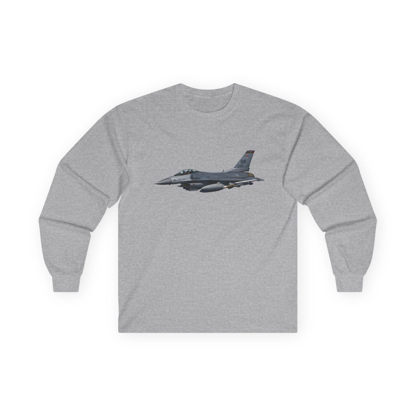 Unisex Ultra Cotton Long Sleeve Tee - USAF - F-16 Fighting Falcon wo txt X 300