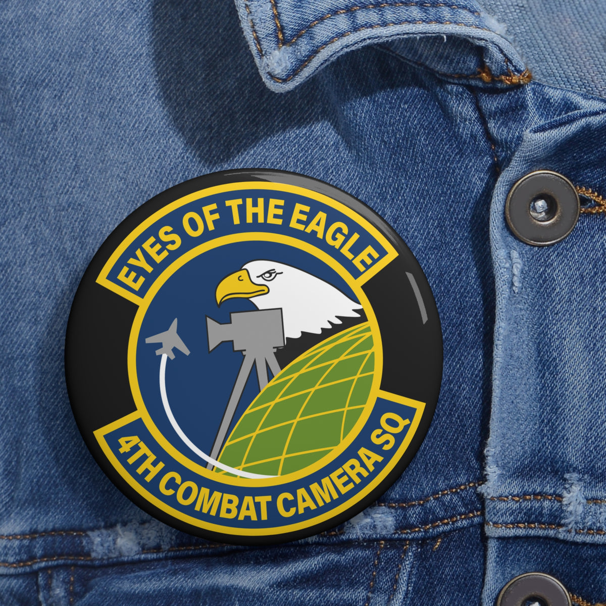 4th Combat Camera Squadron Pin | Air Force Stickers Plus