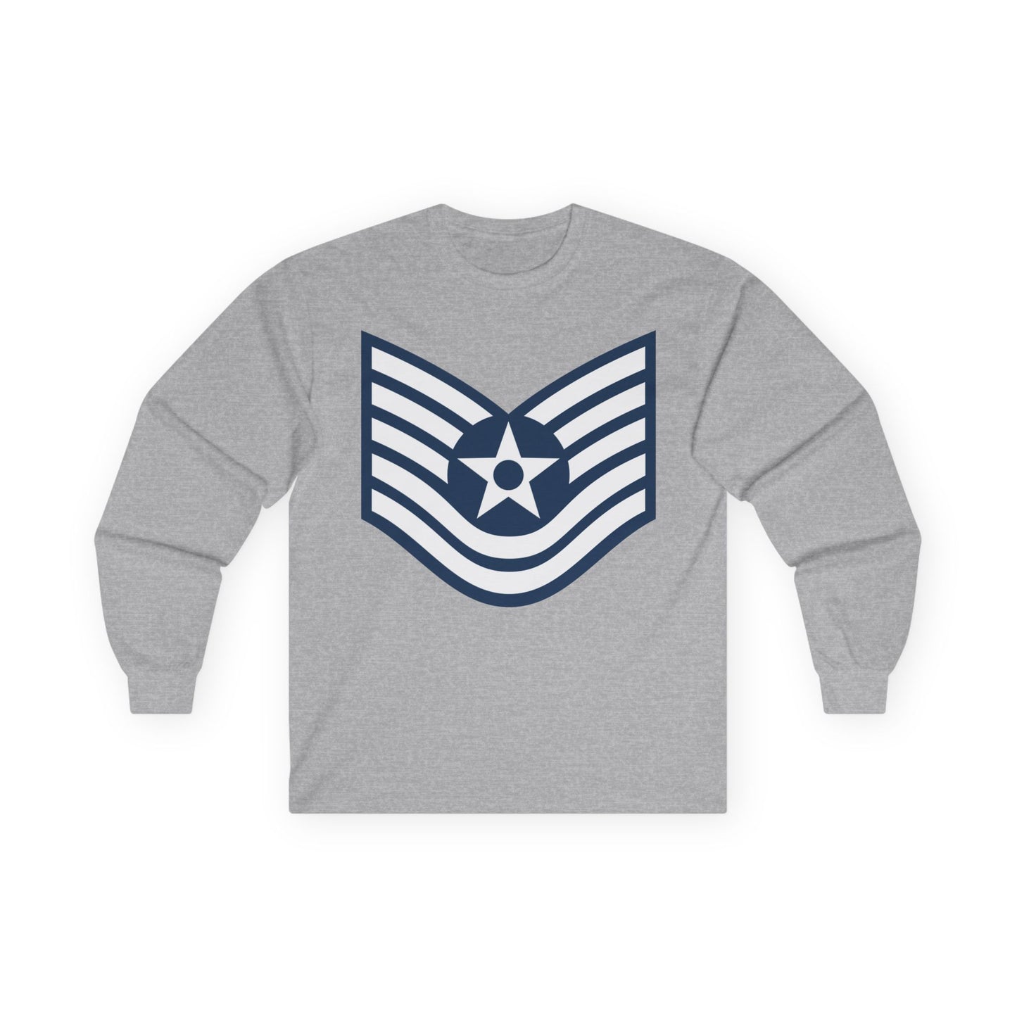 Unisex Ultra Cotton Long Sleeve Tee - USAF - Technical Sergeant (E6) - 2020
