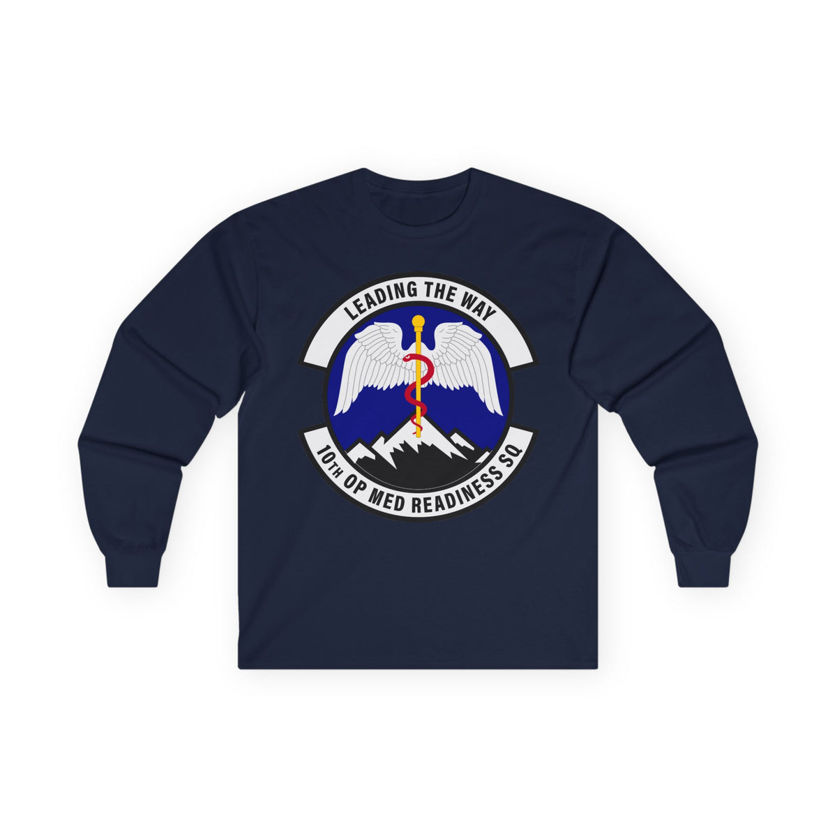 Unisex Ultra Cotton Long Sleeve Tee - USAF - 10th Operational Medical Readiness Sq wo txt