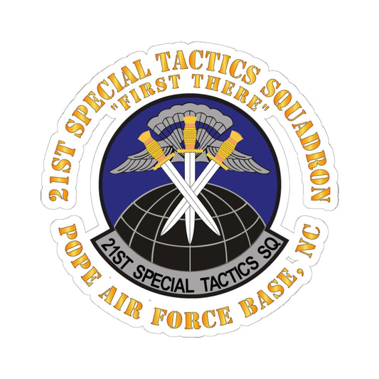 Kiss-Cut Stickers - USAF - 21st Special Tactics Squadron - First There - Pope AFB, NC