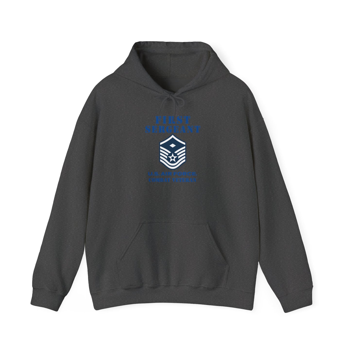 Unisex Heavy Blend Hooded Sweatshirt - USAF - First Sergeant (E7b) - 2020 - Combat Veteran