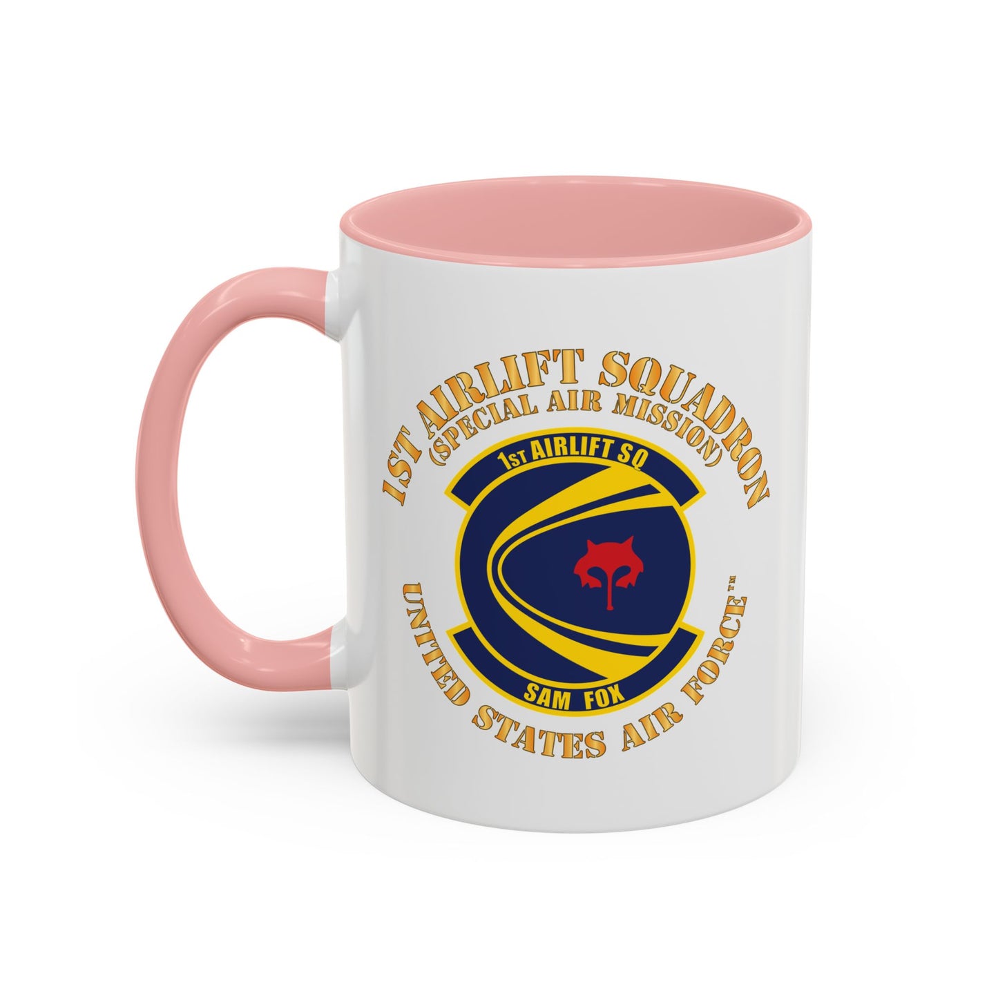 Accent Coffee Mug (11oz & 15oz) - USAF - 1st Airlift Squadron X 300