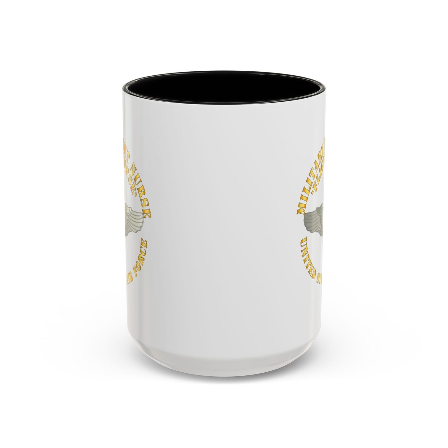 Accent Coffee Mug (11oz & 15oz) - USAF - Military Flight Nurse - Flight Nurse - Basic