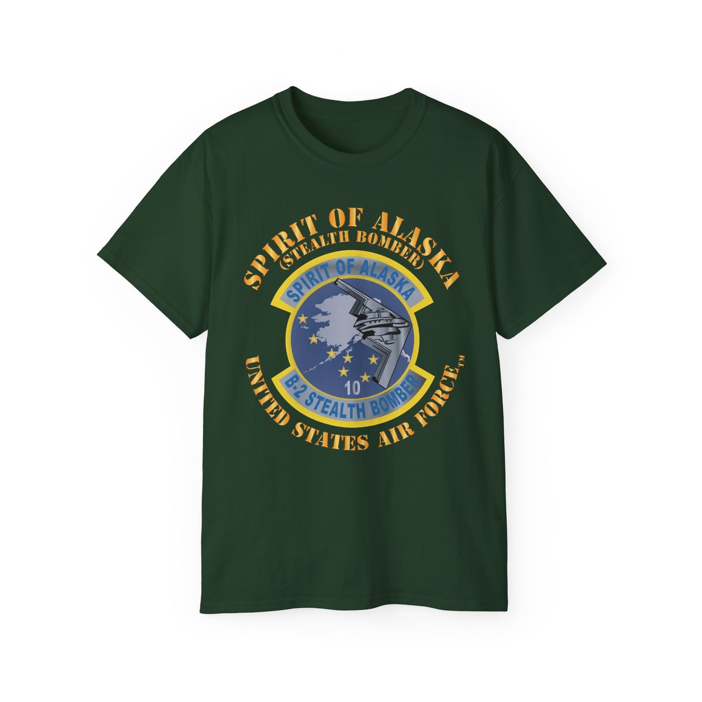Unisex Ultra Cotton Tee - USAF - B2 - Spirit of Alaska - Stealth Bomber X 300