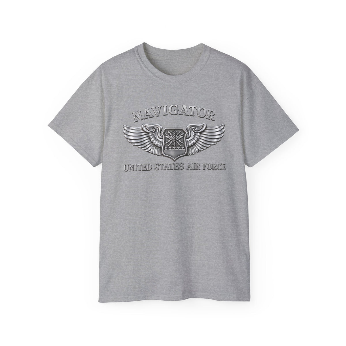 Unisex Ultra Cotton Tee - USAF - Navigator Badge - United States Air Force - 3D - Enhanced