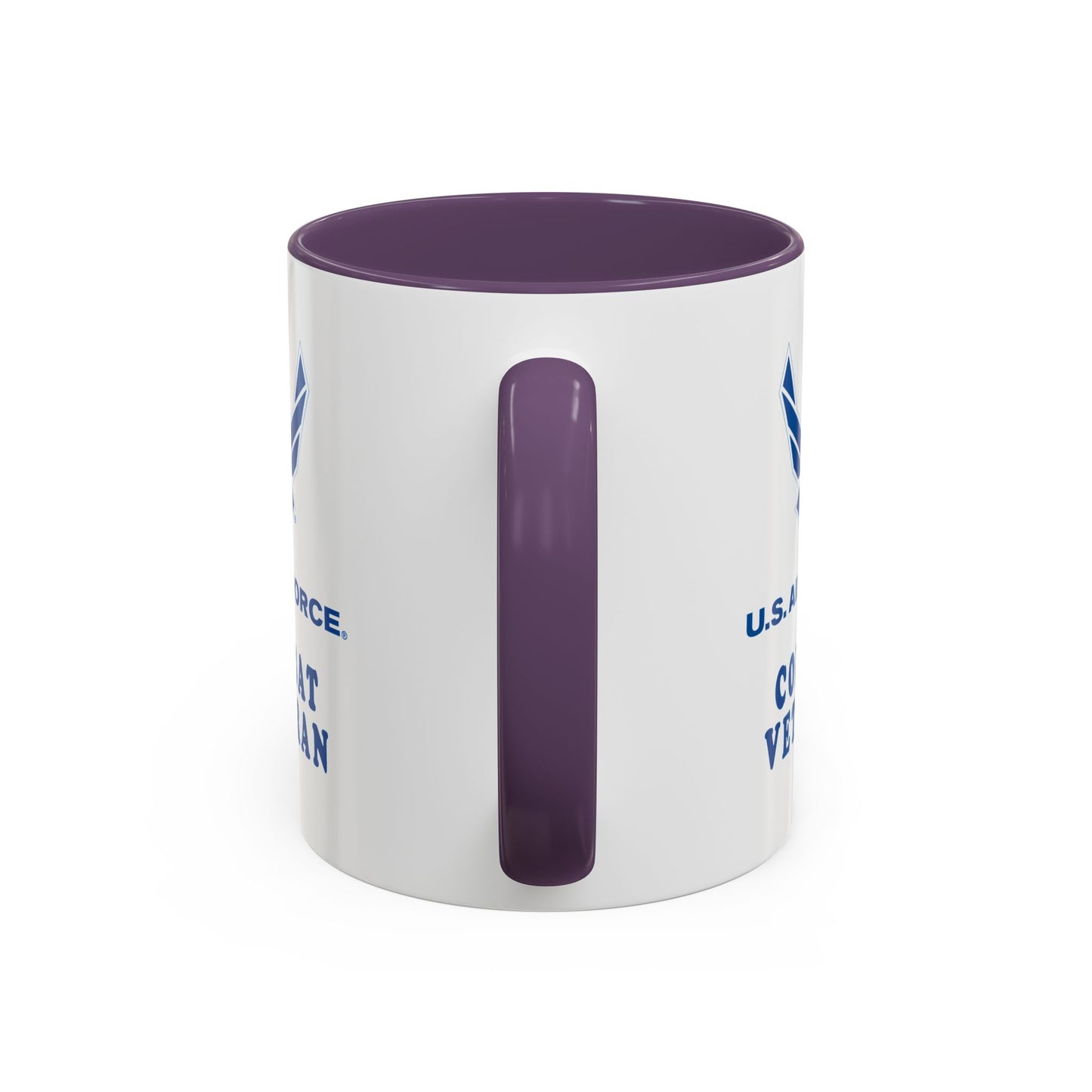 Accent Coffee Mug (11oz & 15oz) - USAF - Air Force - Combat Veteran X 300