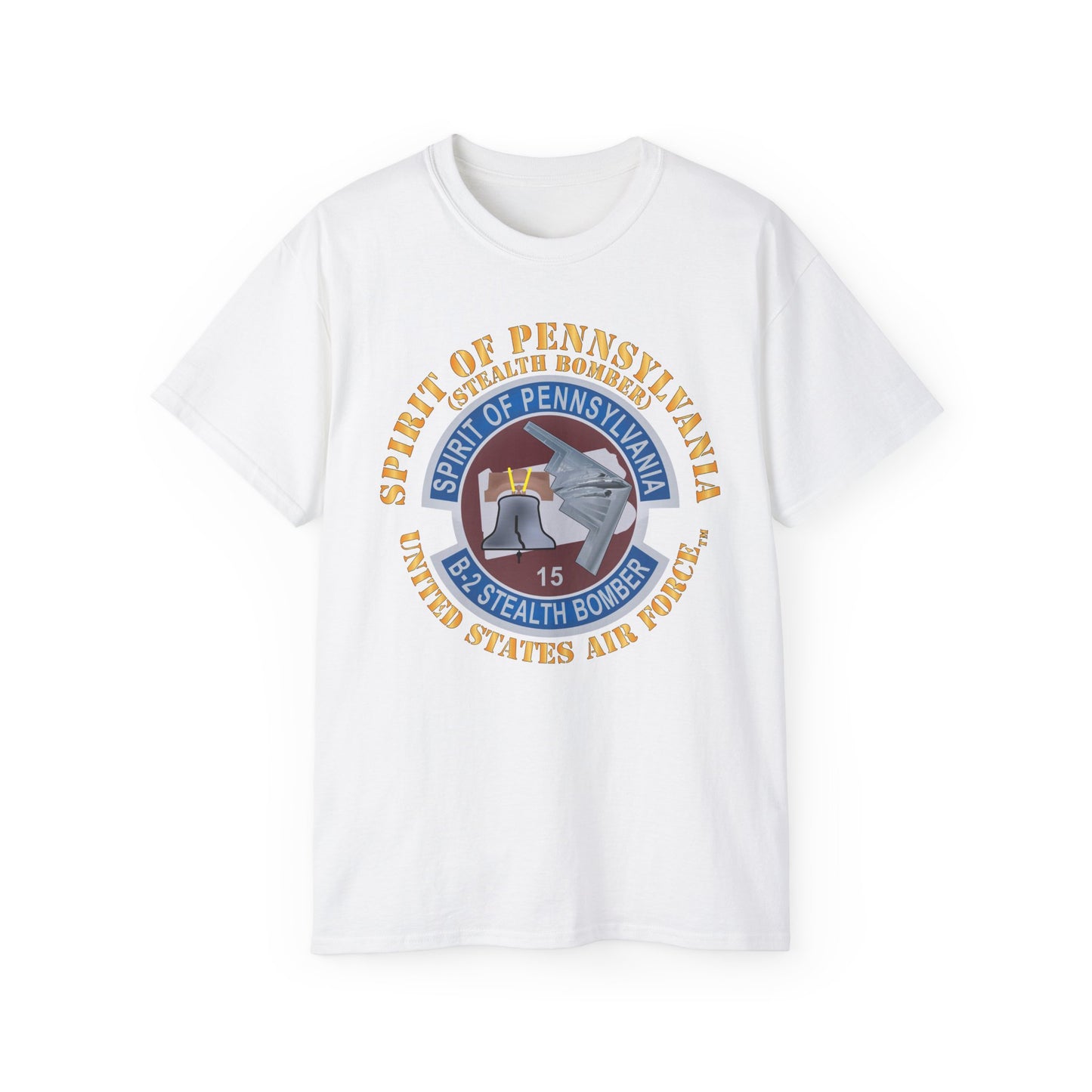 Unisex Ultra Cotton Tee - USAF - B2 - Spirit of Pennsylvania Stealth Bomber X 300
