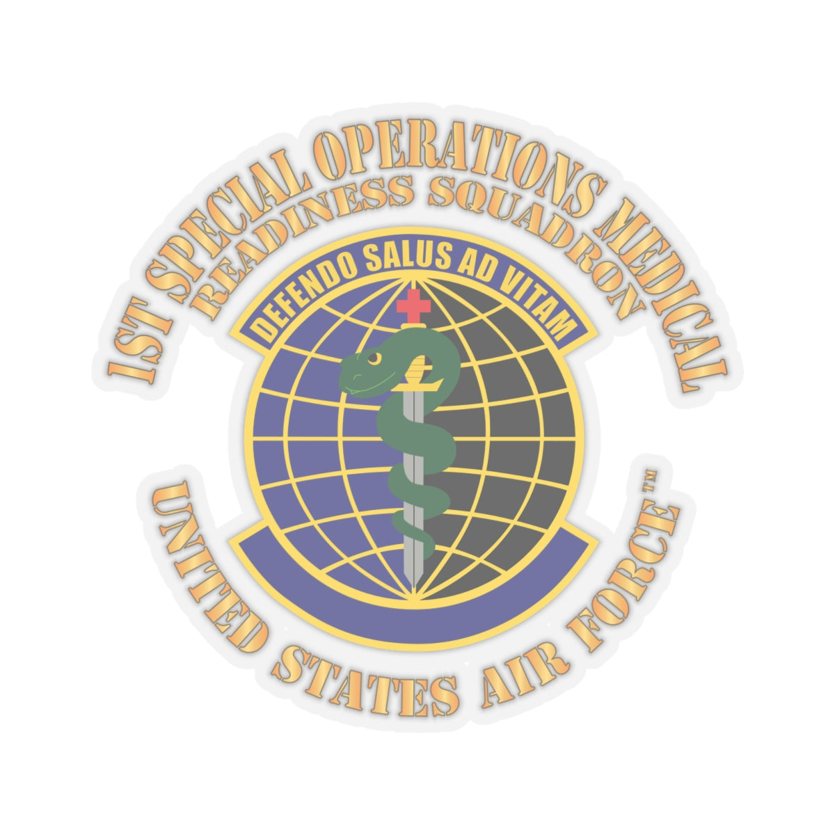 Kiss-Cut Stickers - USAF -  1st Special Operations Medical Readiness Squadron