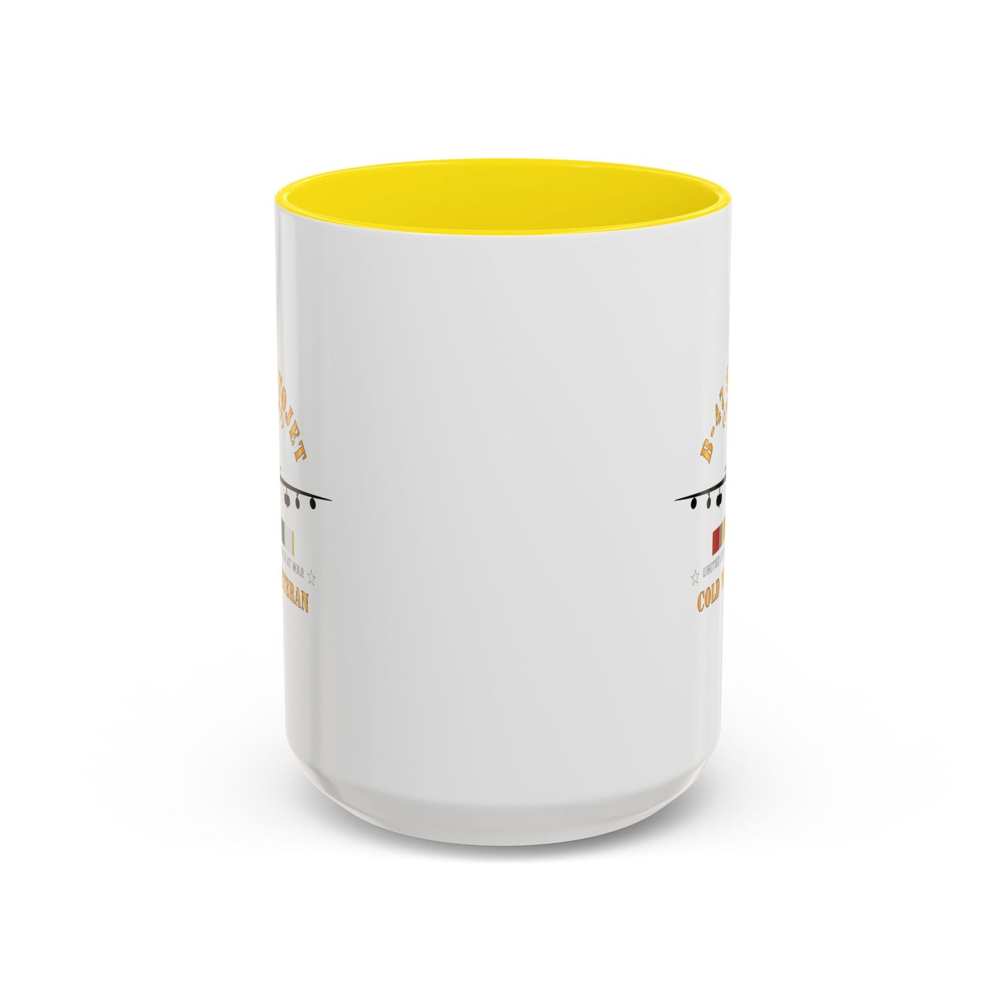 Accent Coffee Mug (11oz & 15oz) - USAF - B-47 Stratojet - In Flt - Silhouette - Cold War Veteran X 300