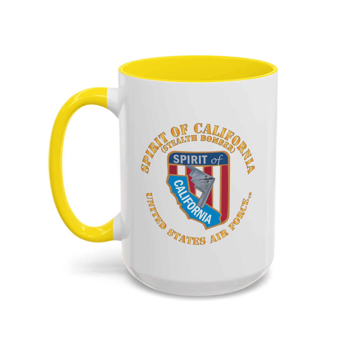 Accent Coffee Mug (11oz & 15oz) - USAF - B2 - Spirit of California - Stealth Bomber X 300