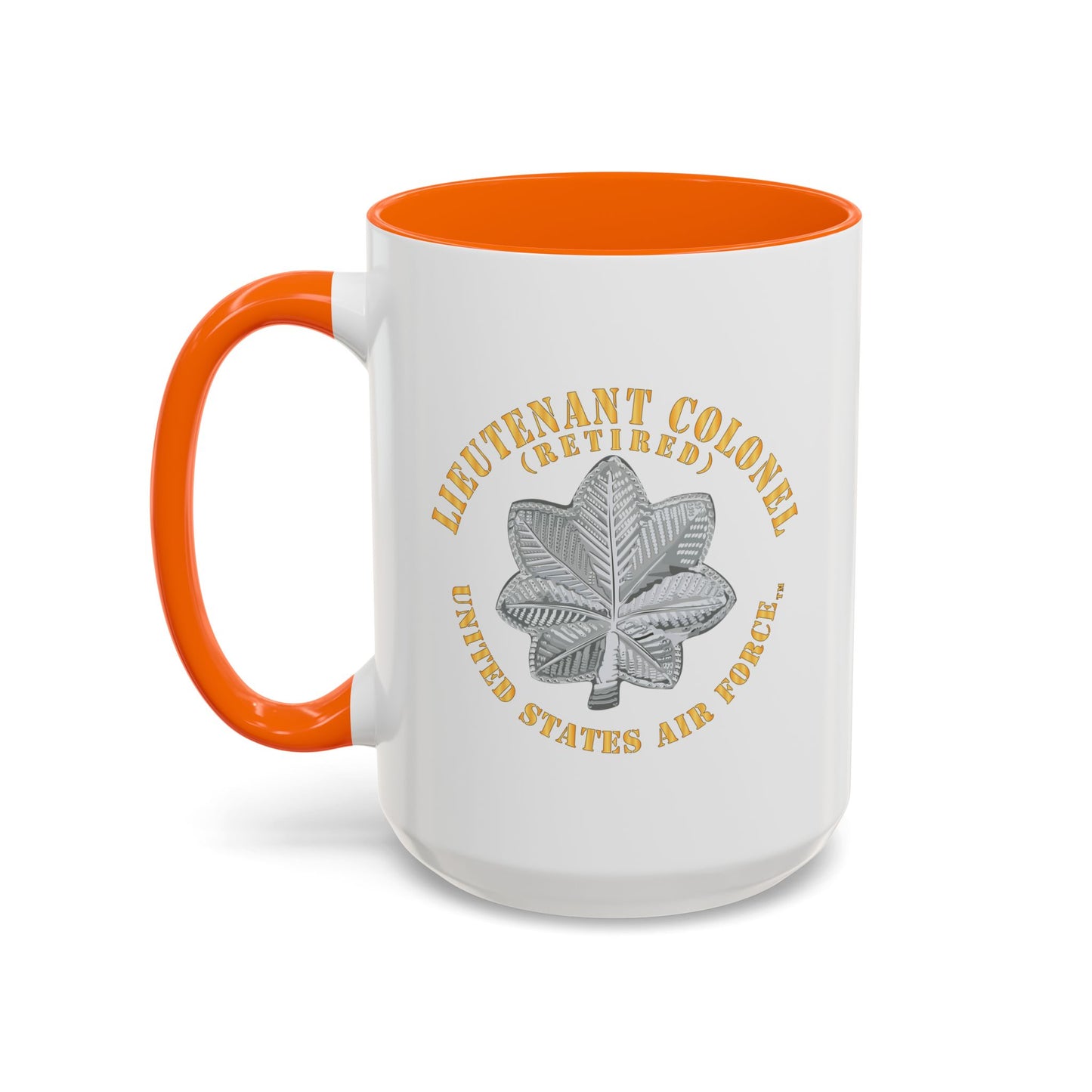 Accent Coffee Mug (11oz & 15oz) - USAF - Lieutenant Colonel - LTC - Retired - TM X 300