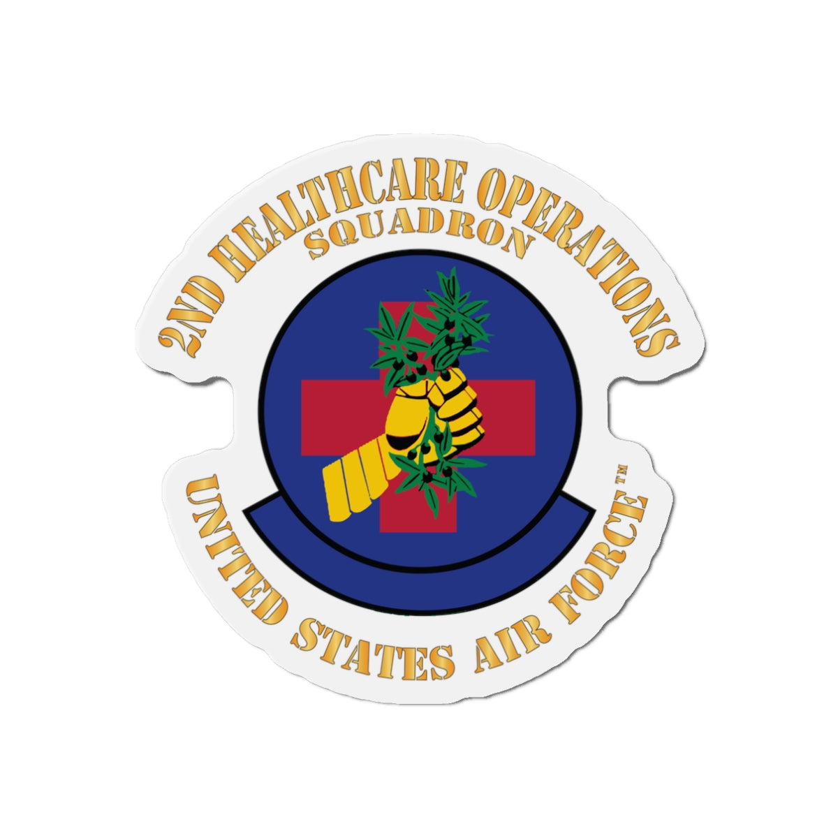 Die-Cut Magnet - USAF - 2nd Healthcare Operations Squadron