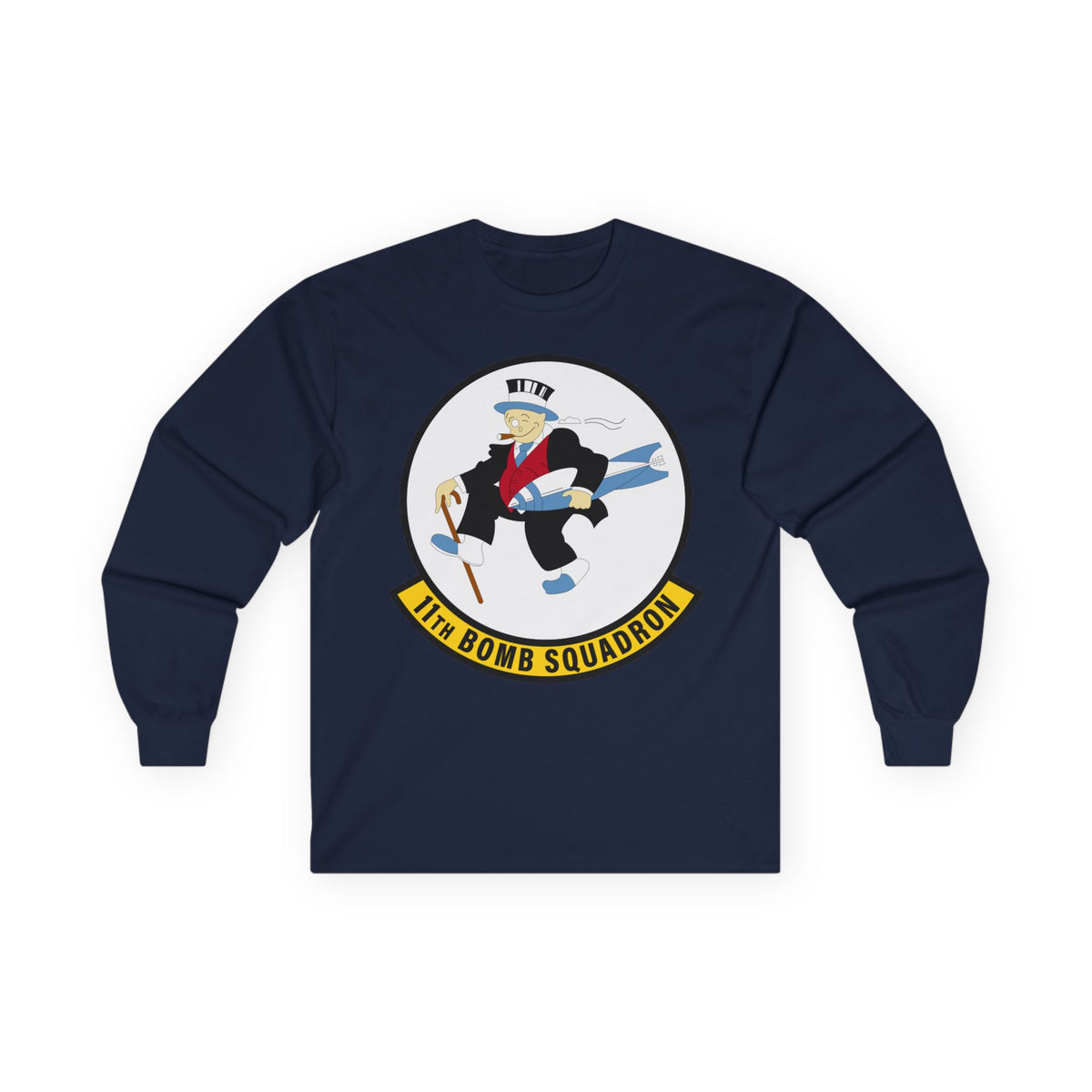 Unisex Ultra Cotton Long Sleeve Tee - USAF - 11th Bomb Squadron wo txt