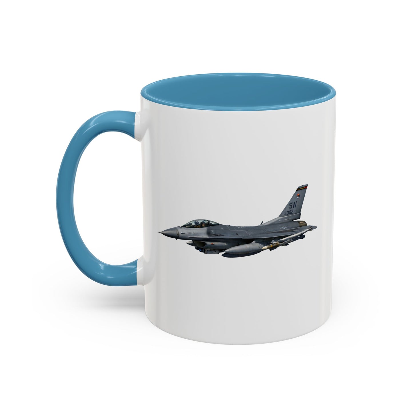 Accent Coffee Mug (11oz & 15oz) - USAF - F-16 Fighting Falcon wo txt X 300