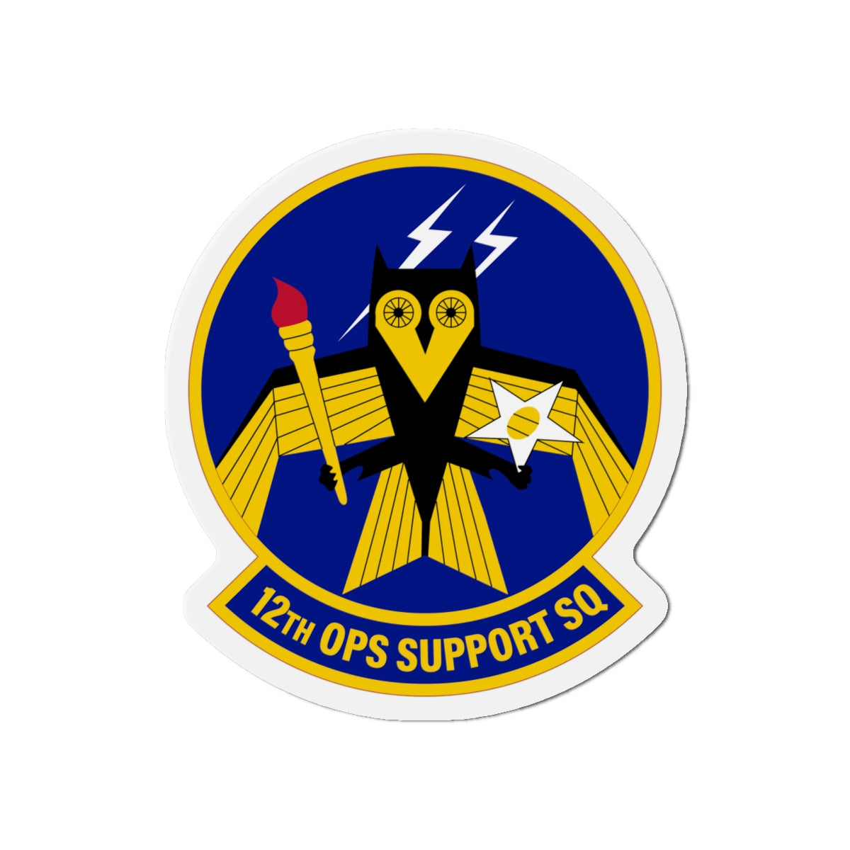 Die-Cut Magnet - USAF - 12th Operations Support Squadron wo txt