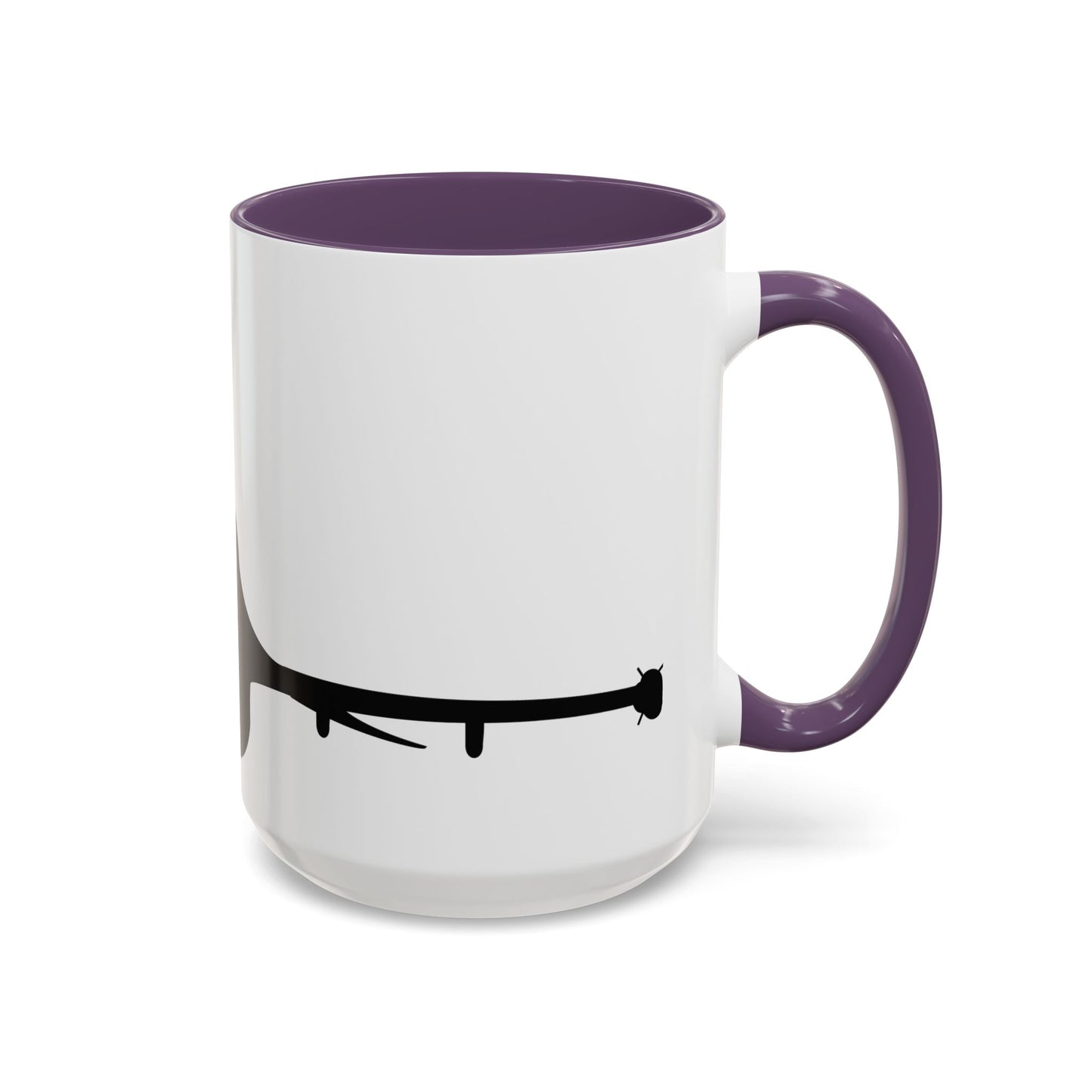 Accent Coffee Mug (11oz & 15oz) - Aircraft - F-16 - Front - Silhouette wo Txt X 300