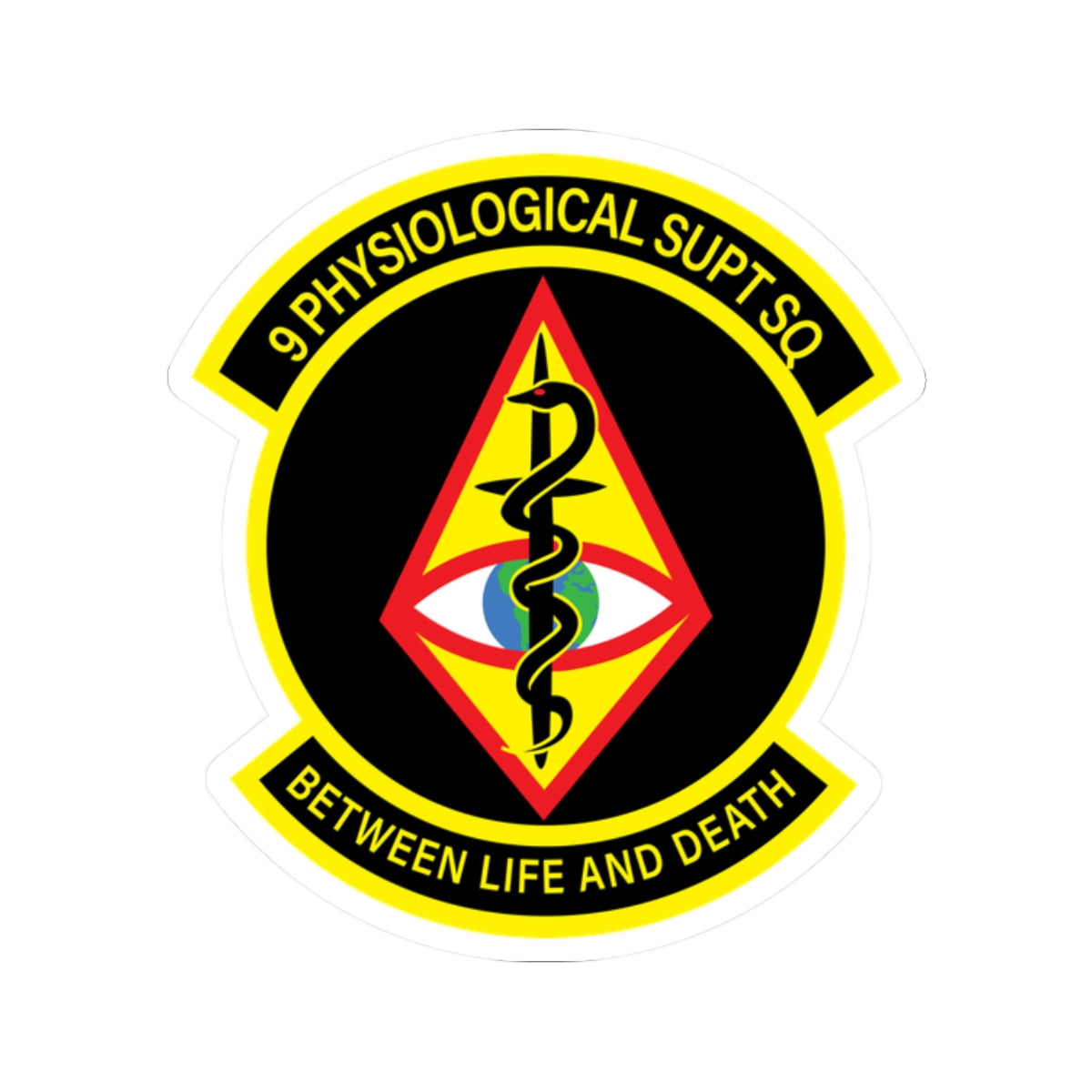 Kiss-Cut Stickers - USAF - 9th Physiological Support Squadron wo txt X 300