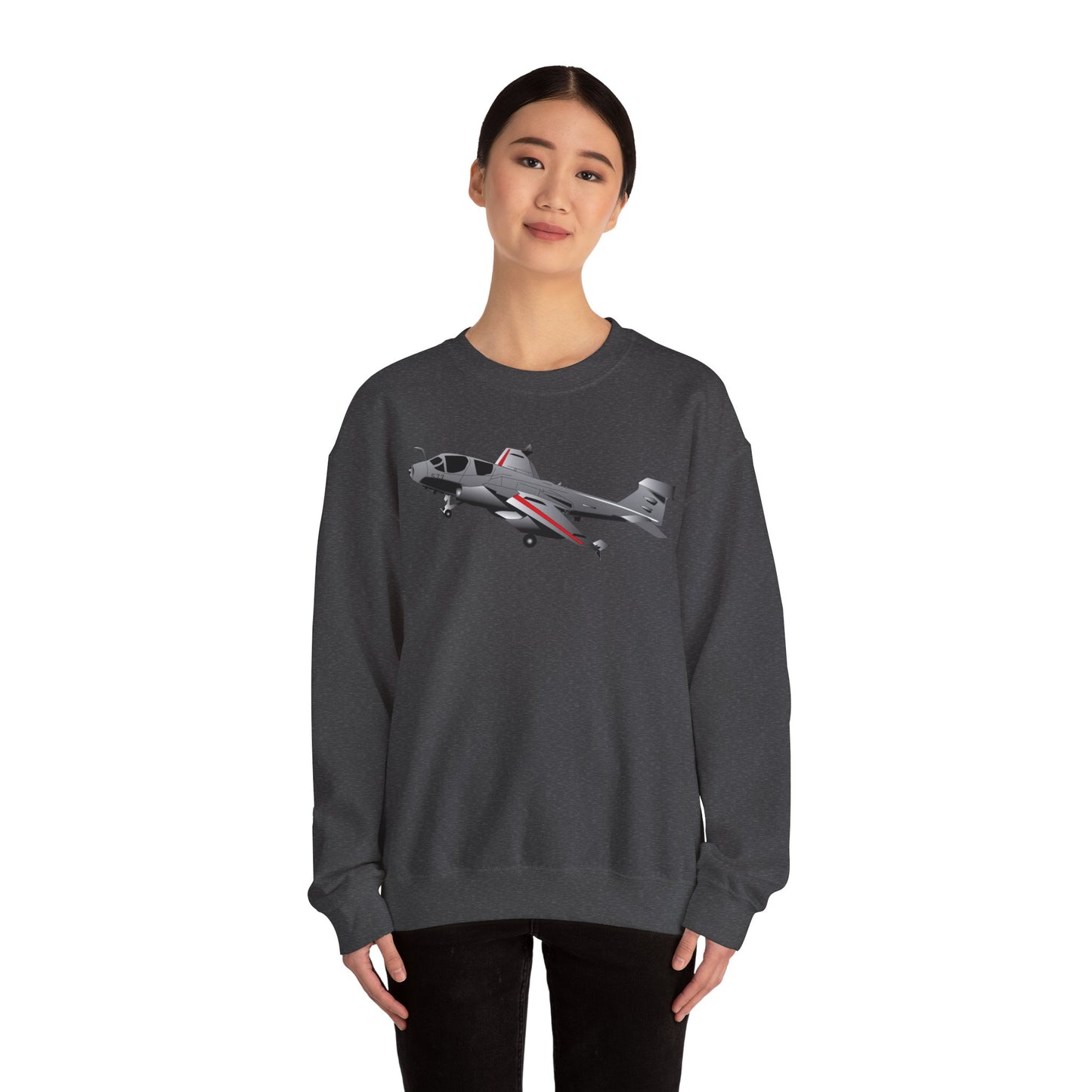 Crewneck Sweatshirt - Aircraft - Navy - A-6A Intruder X 300