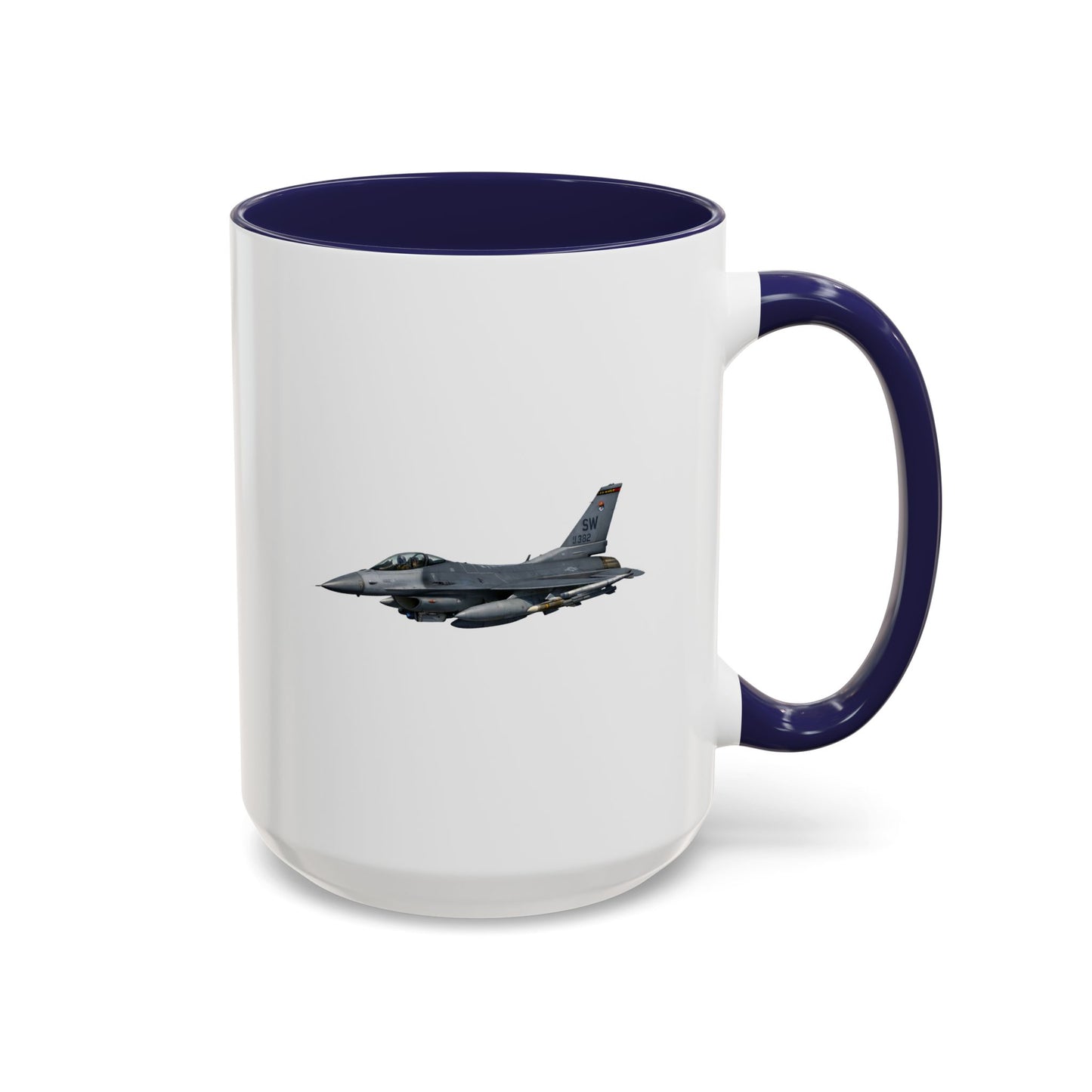 Accent Coffee Mug (11oz & 15oz) - USAF - F-16 Fighting Falcon wo txt X 300
