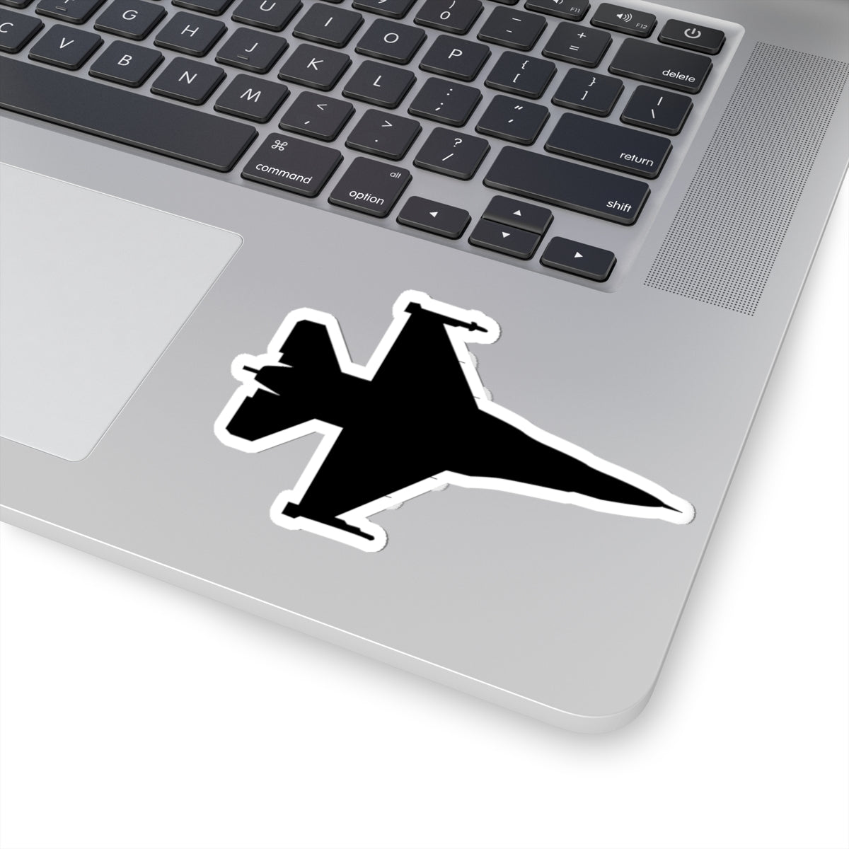 Kiss-Cut Stickers - Aircraft - F-16 -Top - Silhouette - wo Txt X 300