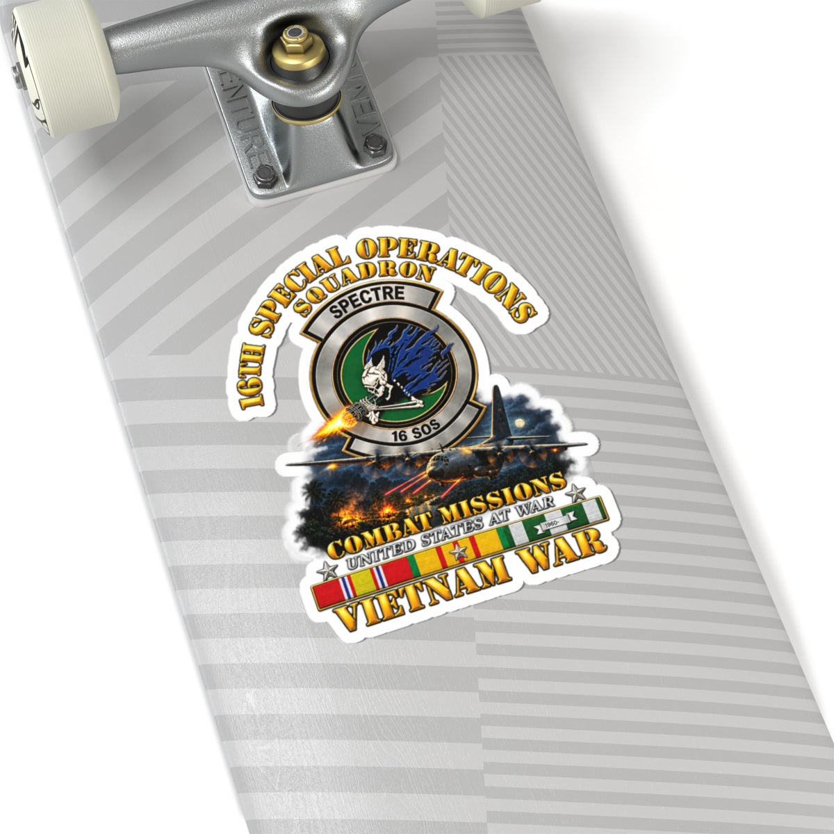 Kiss-Cut Stickers - SOF - 16th SOS - Combat Missions w VN SVC - 3D - Enhanced