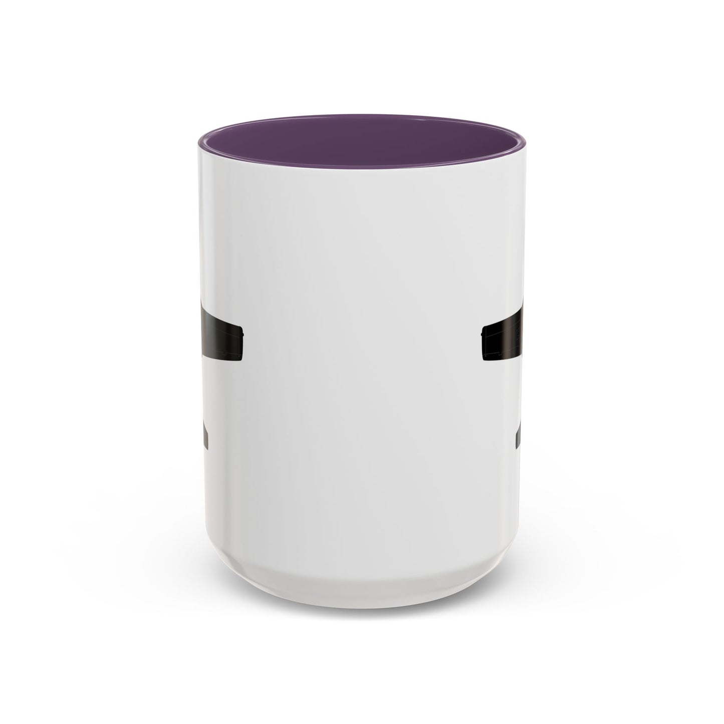 Accent Coffee Mug (11oz & 15oz) - Aircraft - T-37-Trainer - Bottom - Black - Metal X 300