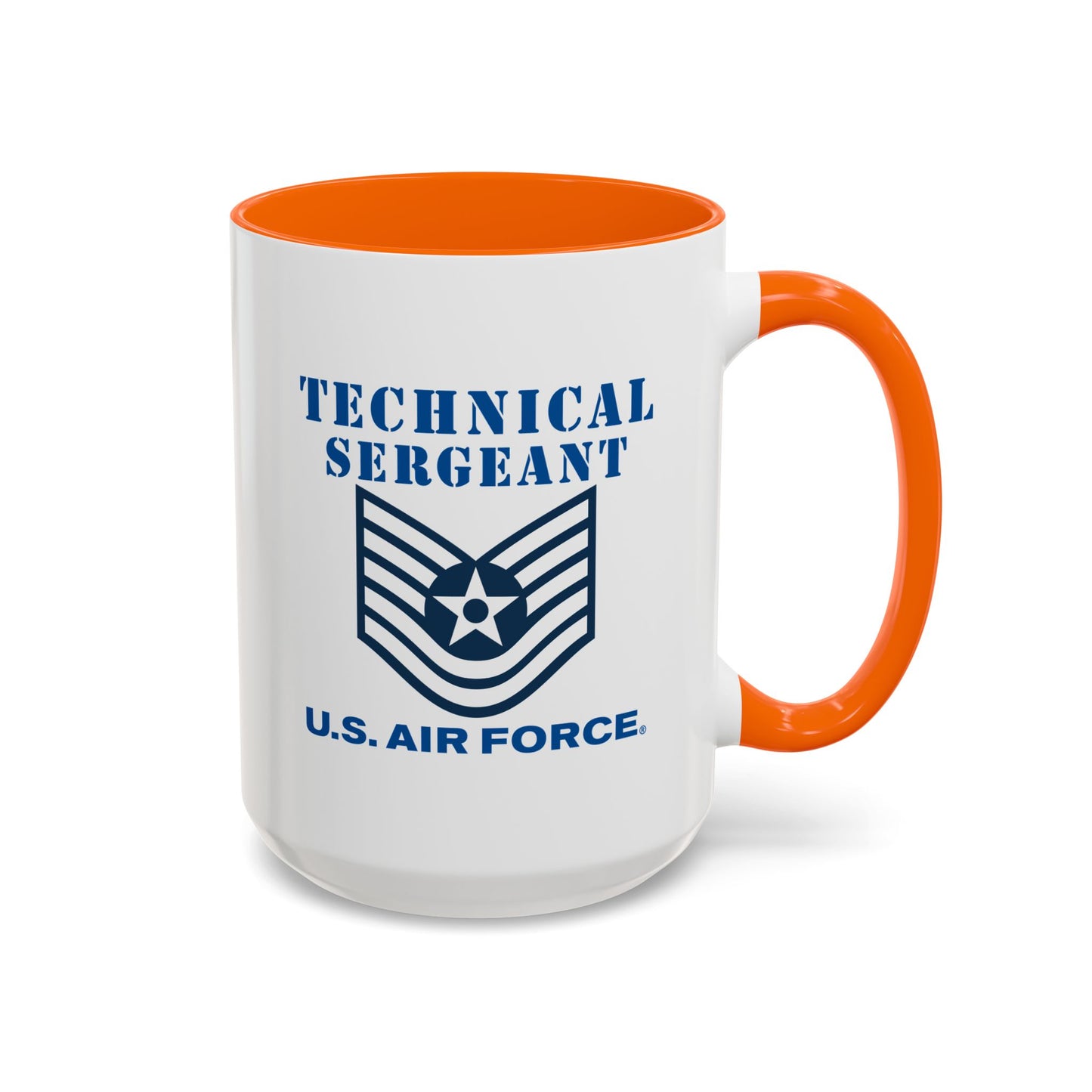 Accent Coffee Mug (11oz & 15oz) - USAF - Technical Sergeant (E6) - 2020 - US Air Force w Text X 300
