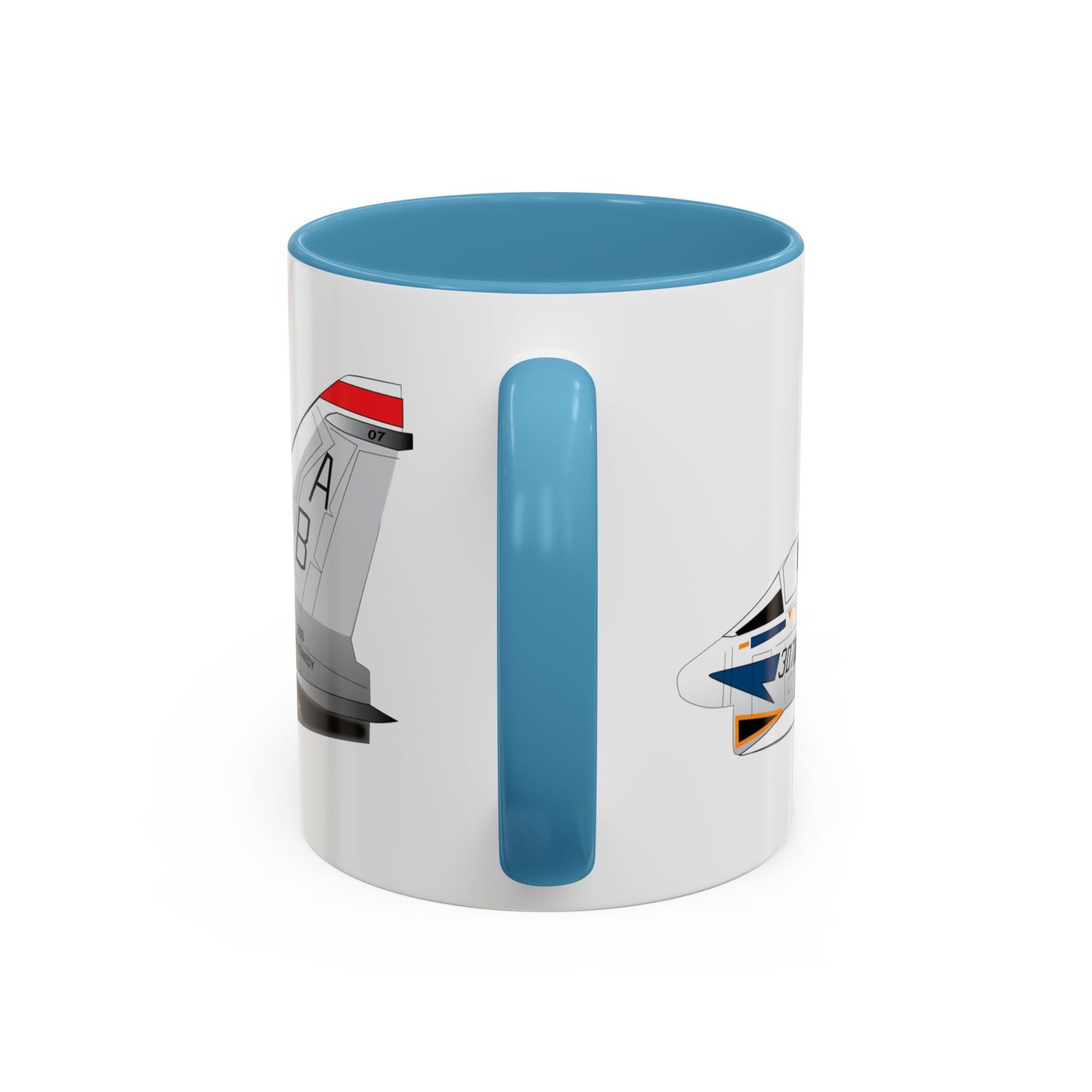 Accent Coffee Mug (11oz & 15oz) - Aircraft - Navy - A-7B Corsair II - Side X 300