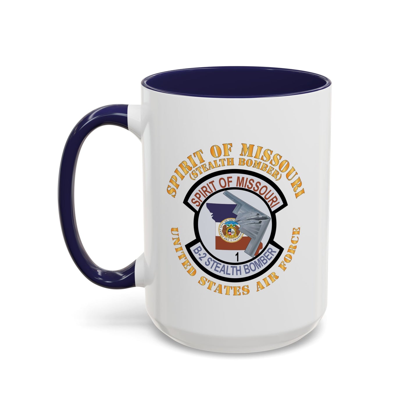 Accent Coffee Mug (11oz & 15oz) - USAF - B2 - Spirit of Missouri Stealth Bomber X 300