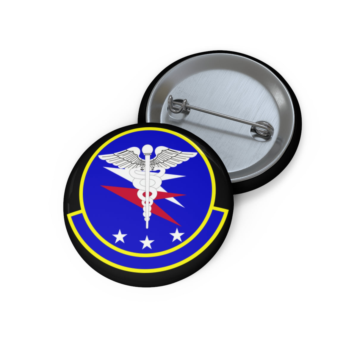 Custom Pin Button - USAF - 14th Operational Medical Readiness Squadron wo txt