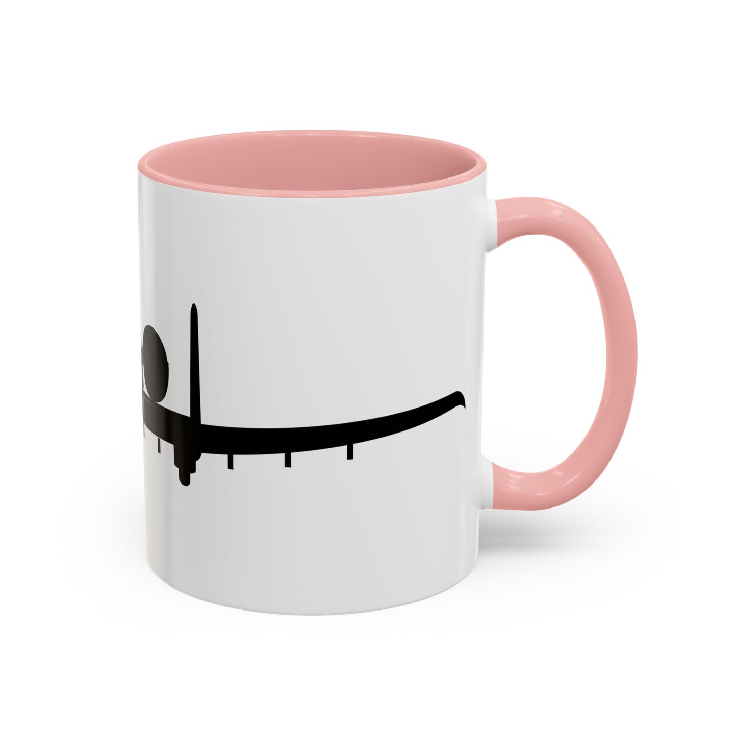 Accent Coffee Mug (11oz & 15oz) - Aircraft - USAF - A-10 Thunderbolt II - Front - Silhouette X 300
