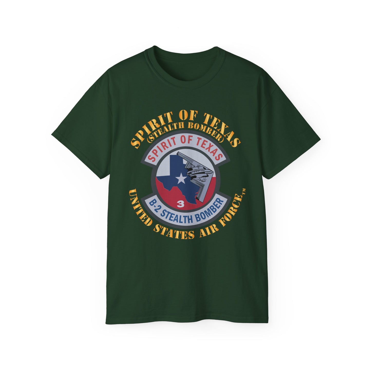 Unisex Ultra Cotton Tee - USAF - B2 - Spirit of Texas - Stealth Bomber X 300