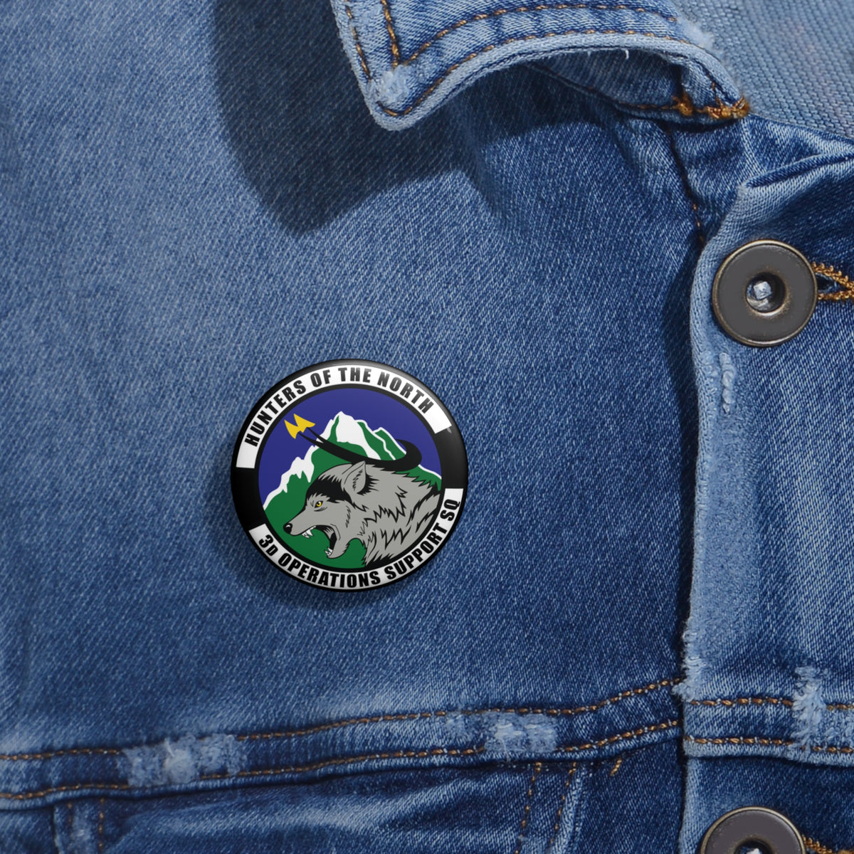 Custom Pin Button - USAF - 3rd Operations Support Squadron wo txt X 300