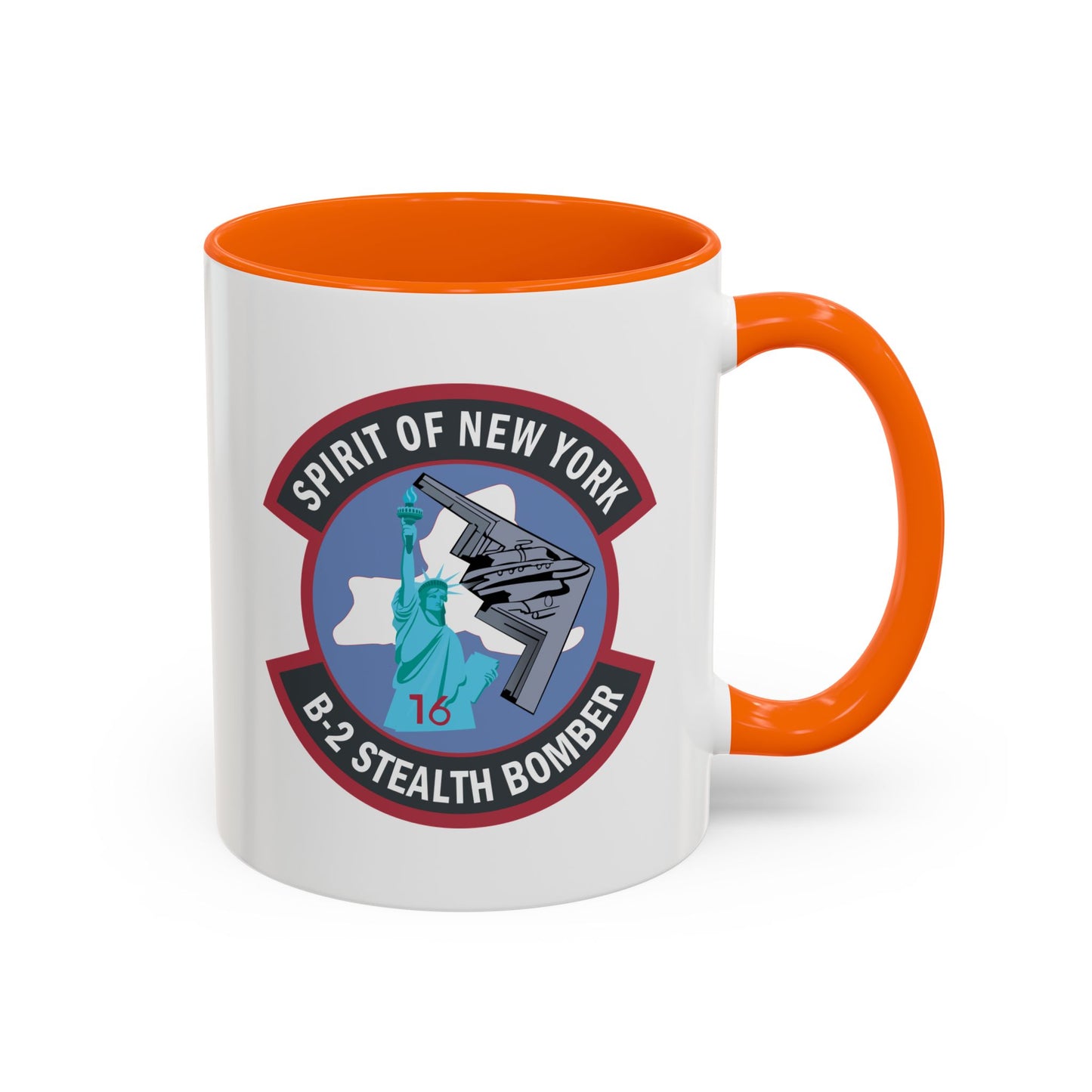 Accent Coffee Mug (11oz & 15oz) - USAF - B2 - Spirit of New York - Stealth Bomber wo txt X 300