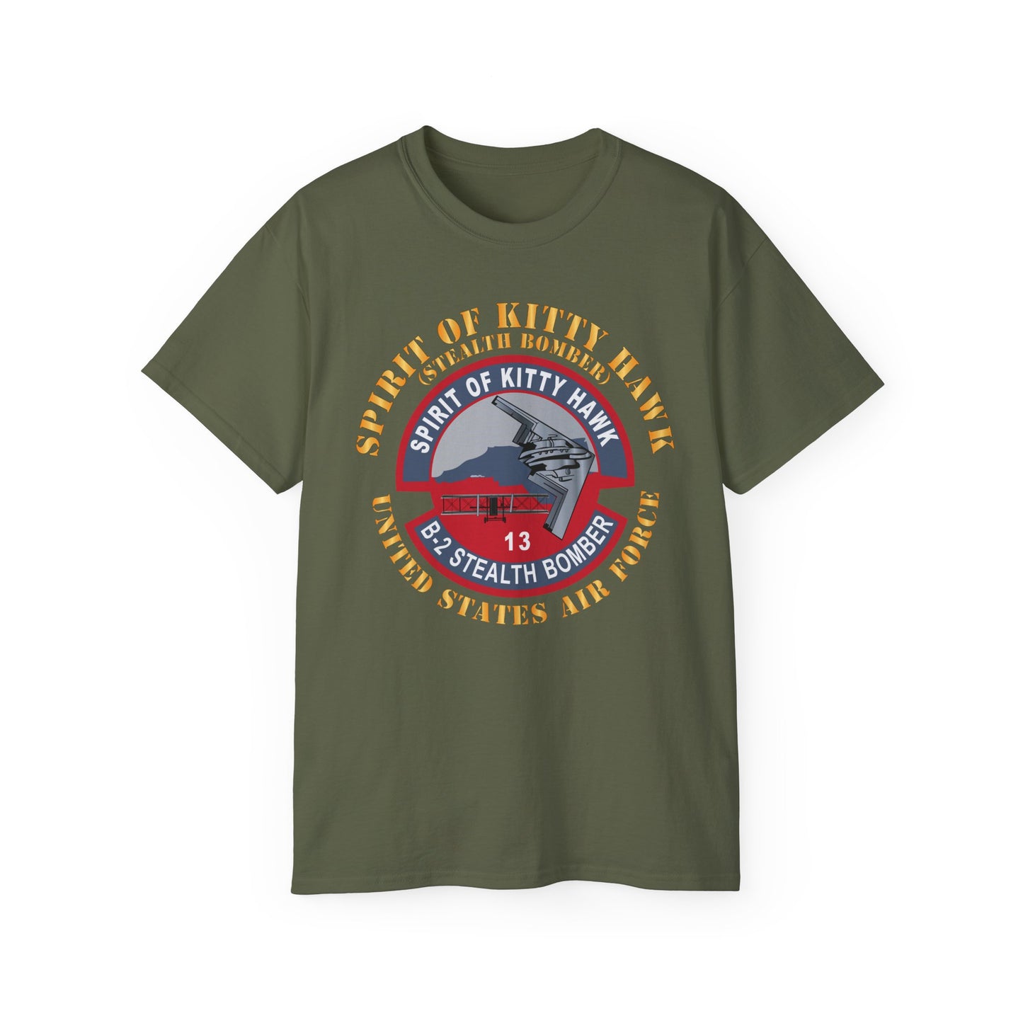 Unisex Ultra Cotton Tee - USAF - B2 - Spirit of Kitty Hawk - Stealth Bomber X 300