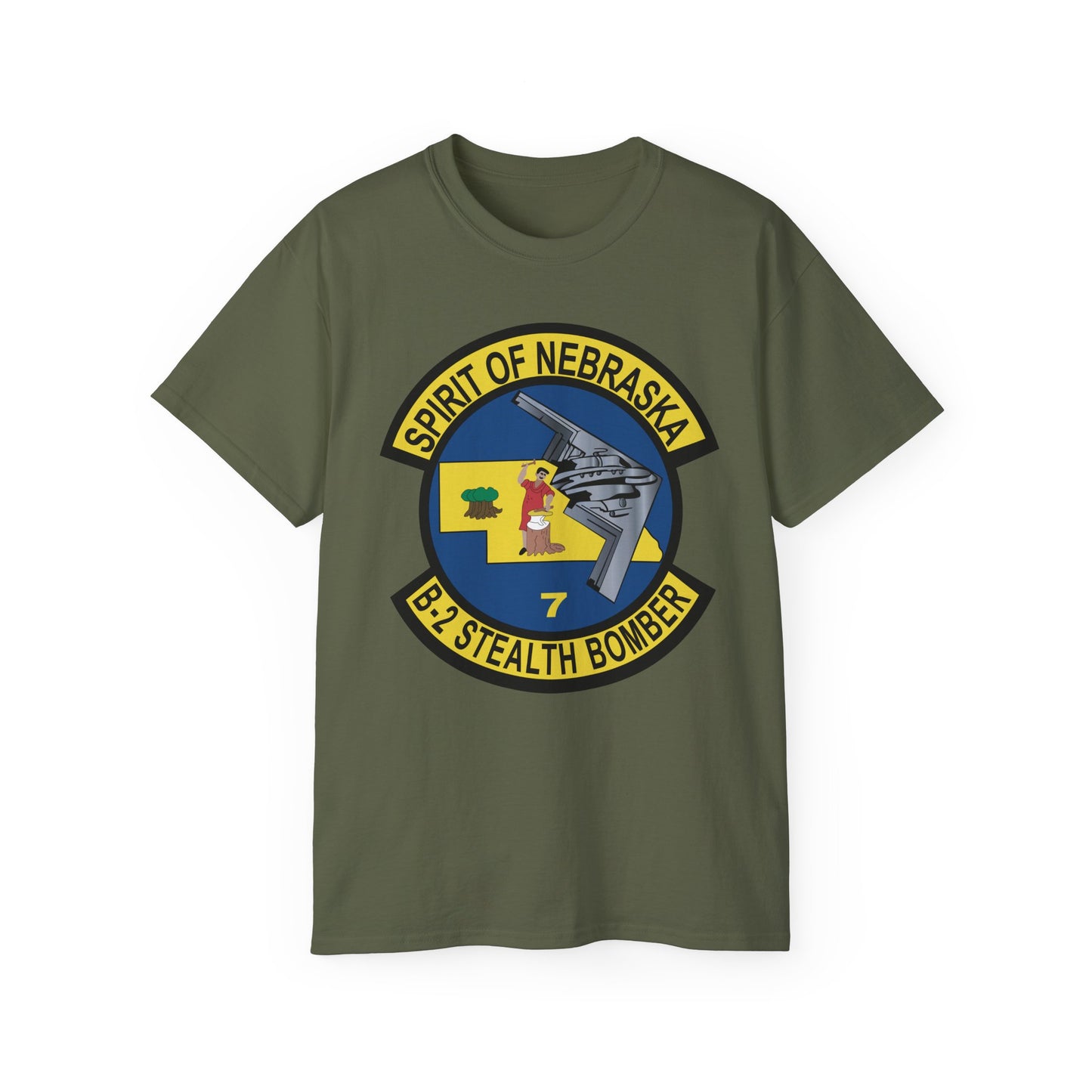 Unisex Ultra Cotton Tee - USAF - B2 - Spirit of Nebraska - Stealth Bomber wo txt X 300