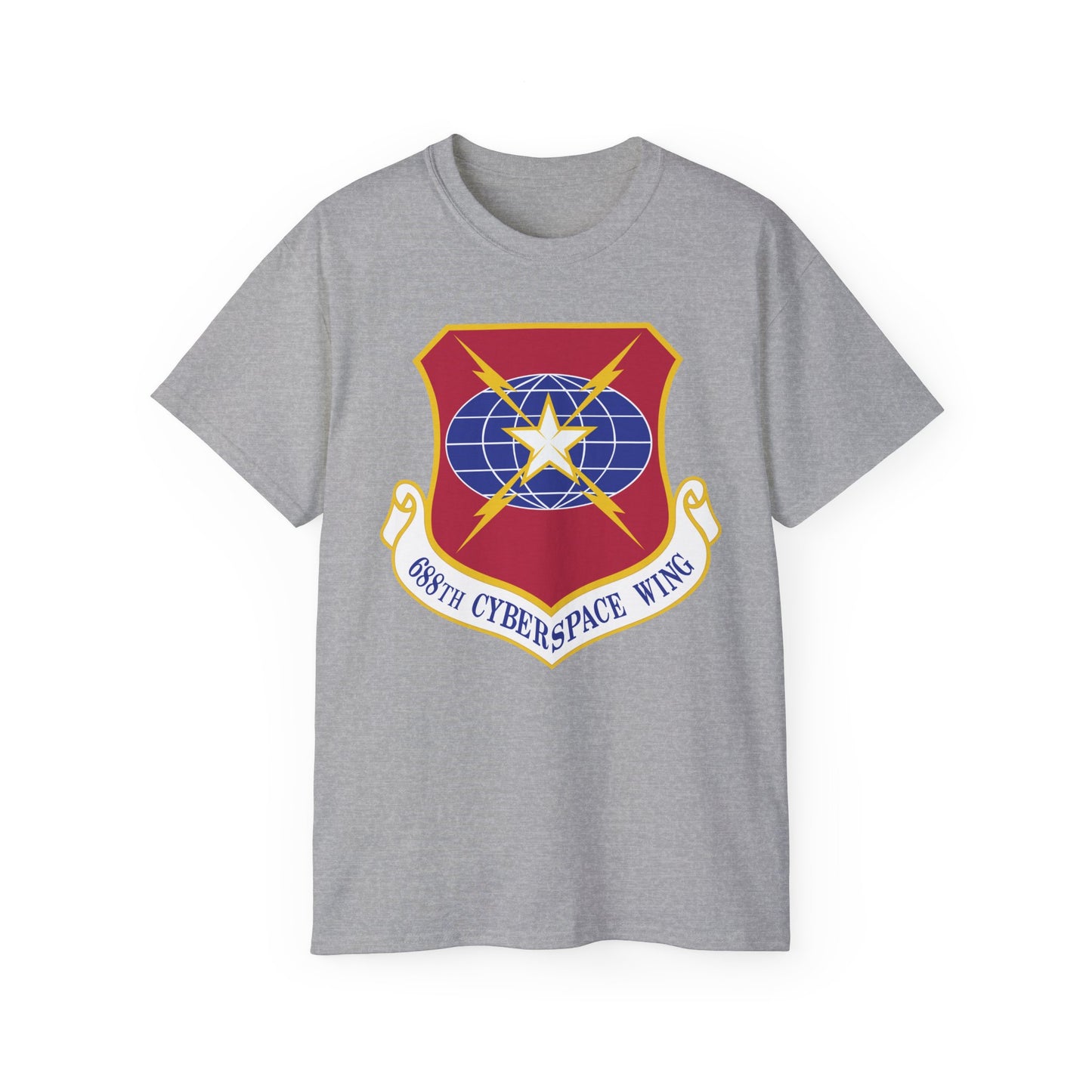 Unisex Ultra Cotton Tee - USAF - 688th Cyberspace Wing wo Txt X 300