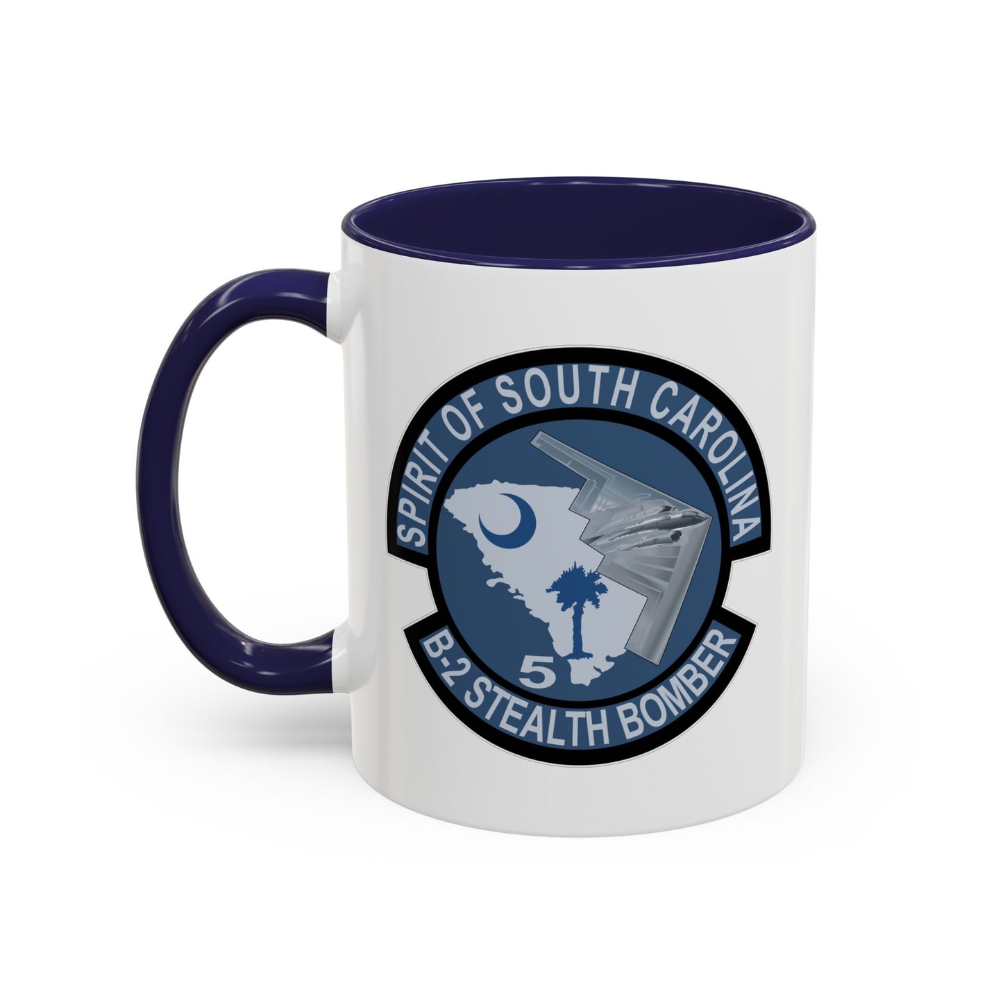 Accent Coffee Mug (11oz & 15oz) - USAF - B2 - Spirit of South Carolina Stealth Bomber wo Txt X 300