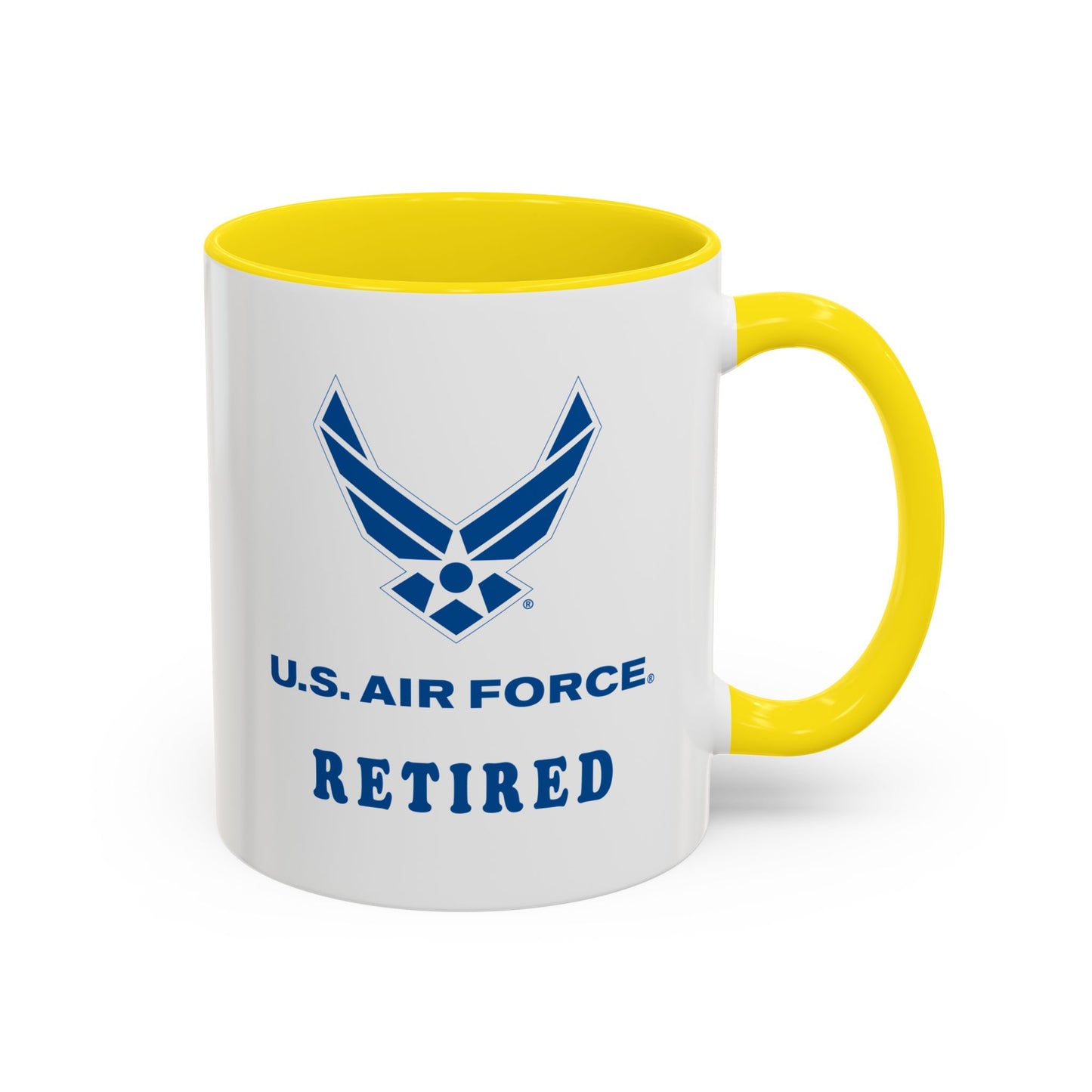 Accent Coffee Mug (11oz & 15oz) - USAF - Air Force - Retired X 300