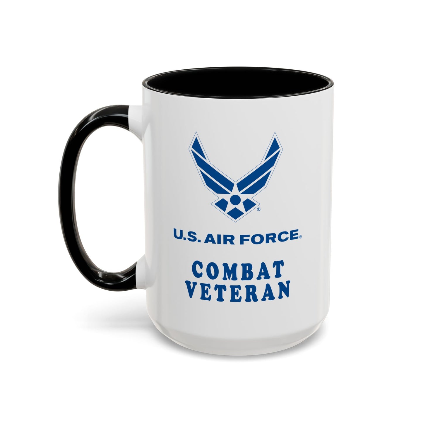 Accent Coffee Mug (11oz & 15oz) - USAF - Air Force - Combat Veteran X 300