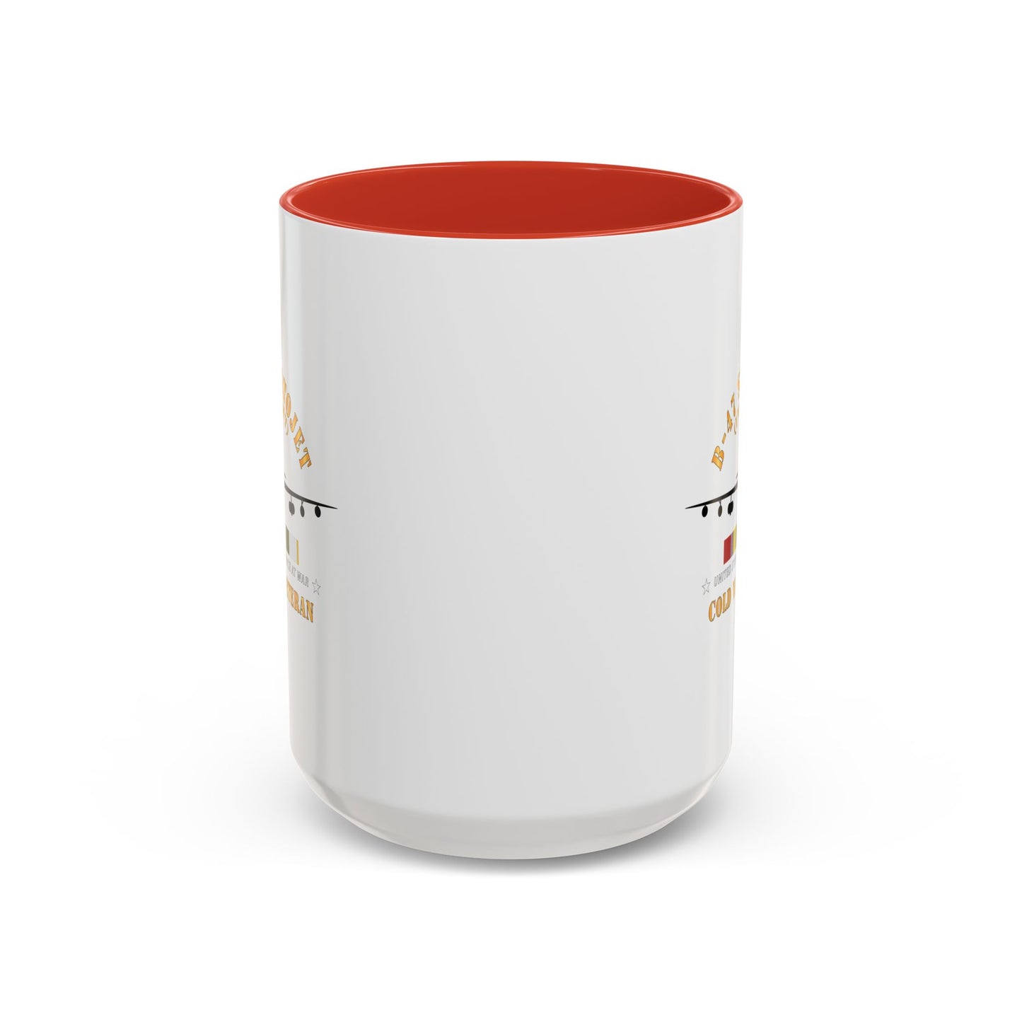 Accent Coffee Mug (11oz & 15oz) - USAF - B-47 Stratojet - In Flt - Silhouette - Cold War Veteran X 300